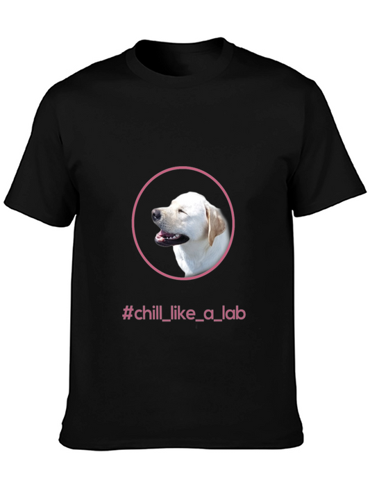Chill Like a Lab Black T-Shirt