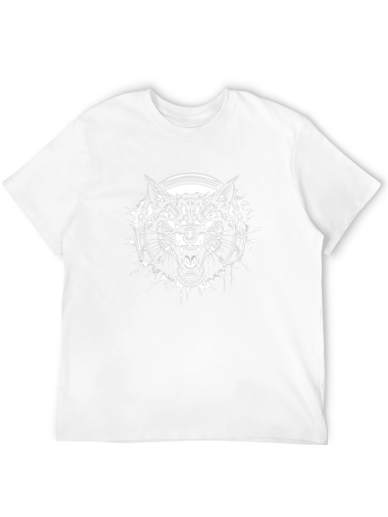 Black Cat DJ Graphic Tee - Premium Cotton