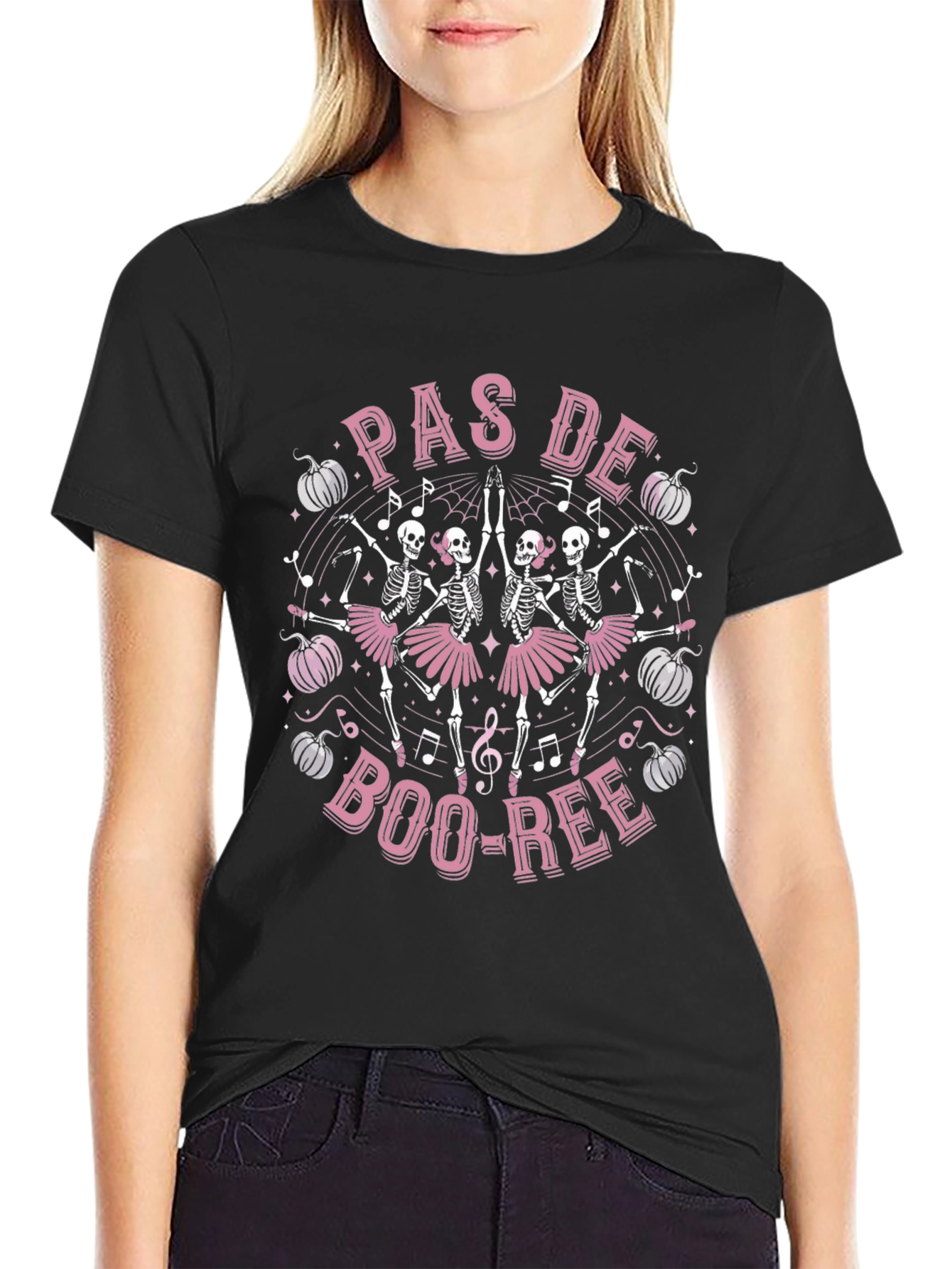 Pas de Boo-ree Skeleton Ballet T-Shirt