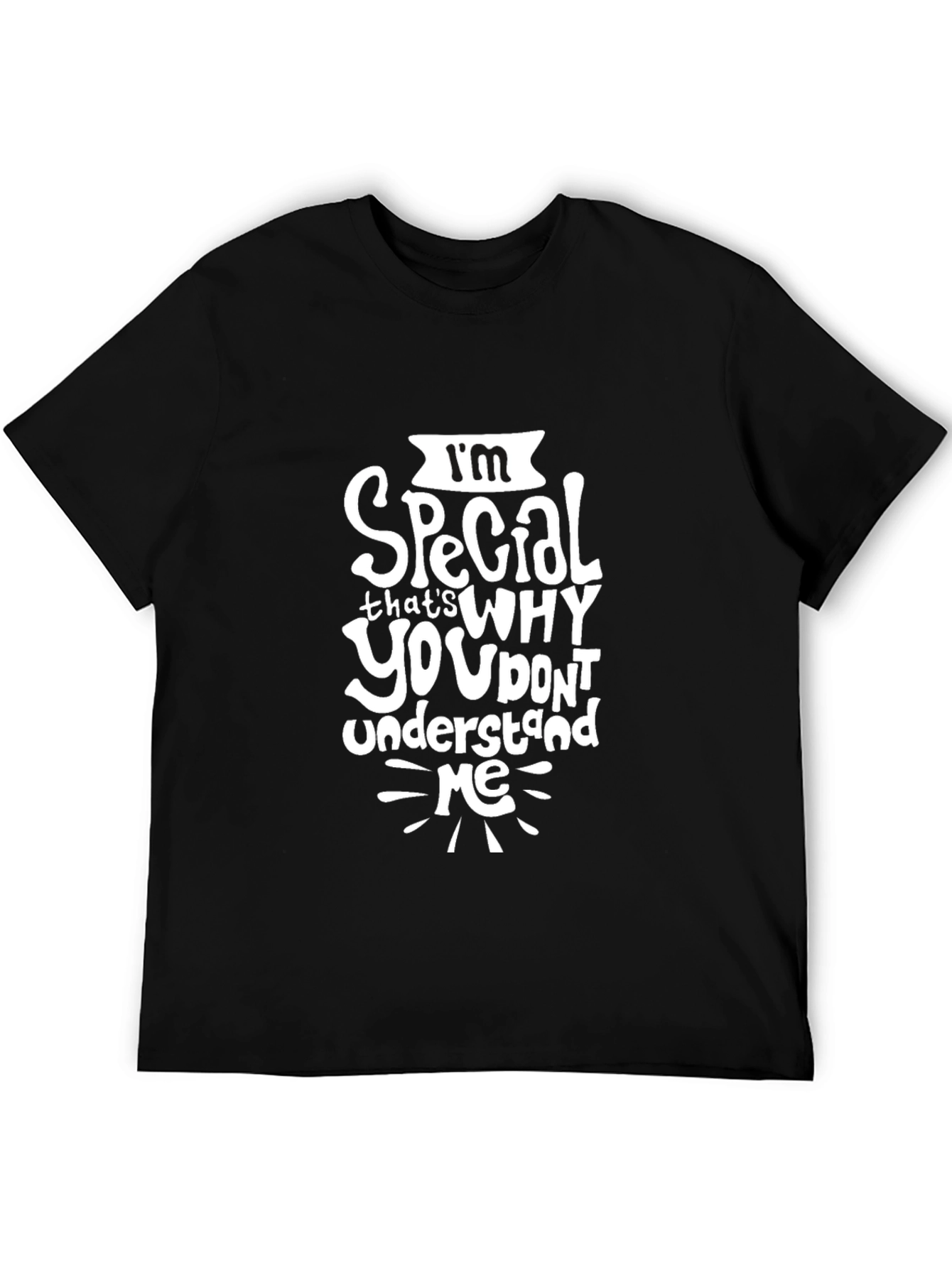 Im Special Graphic Tee - Black Cotton T-Shirt