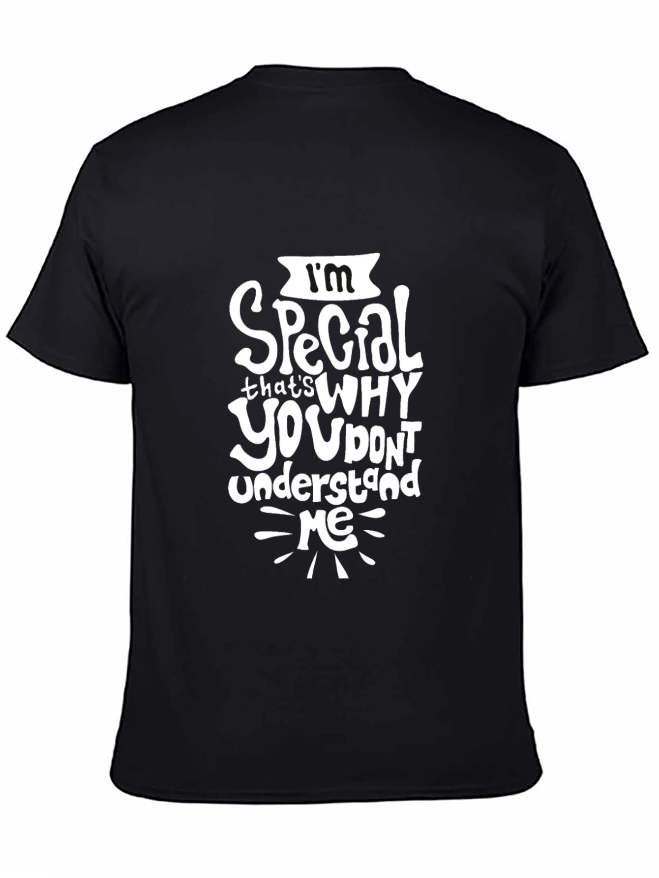 Im Special Graphic Tee - Black Cotton T-Shirt