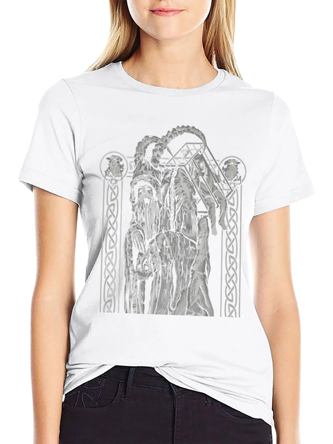 Grim Graphic Tee - Nordic Mythology T-Shirt