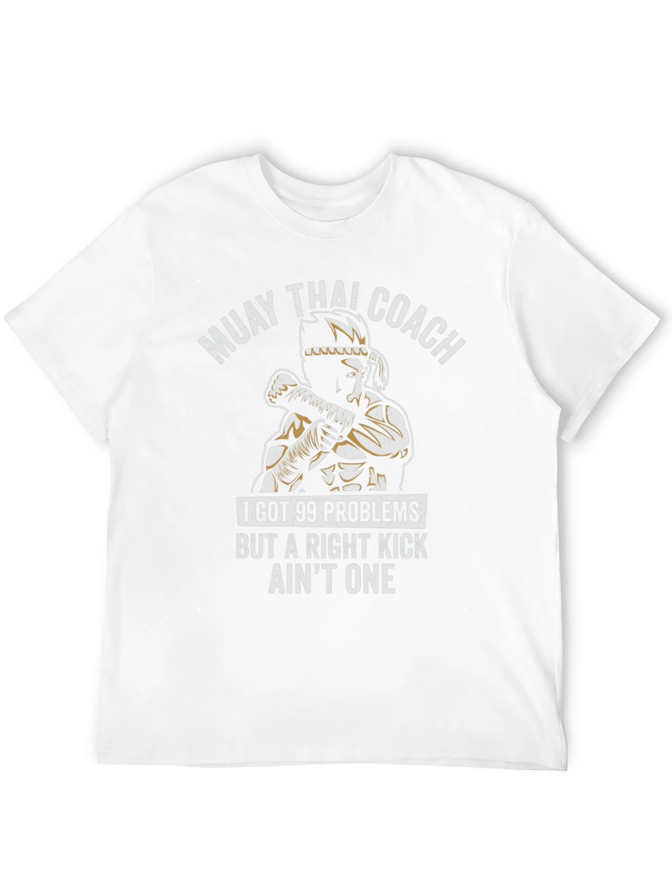Muay Thai Coach T-Shirt - Right Kick Design