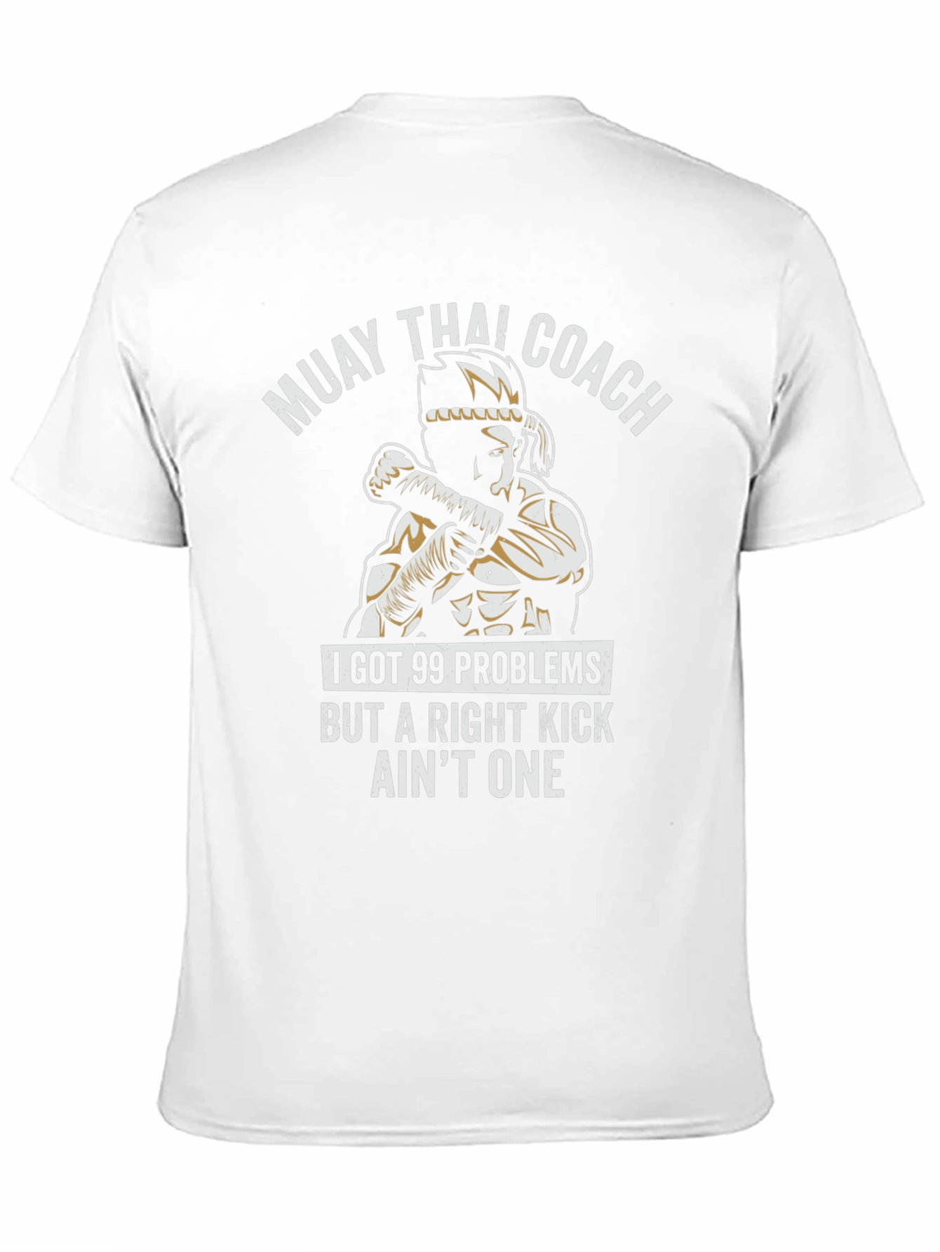 Muay Thai Coach T-Shirt - Right Kick Design