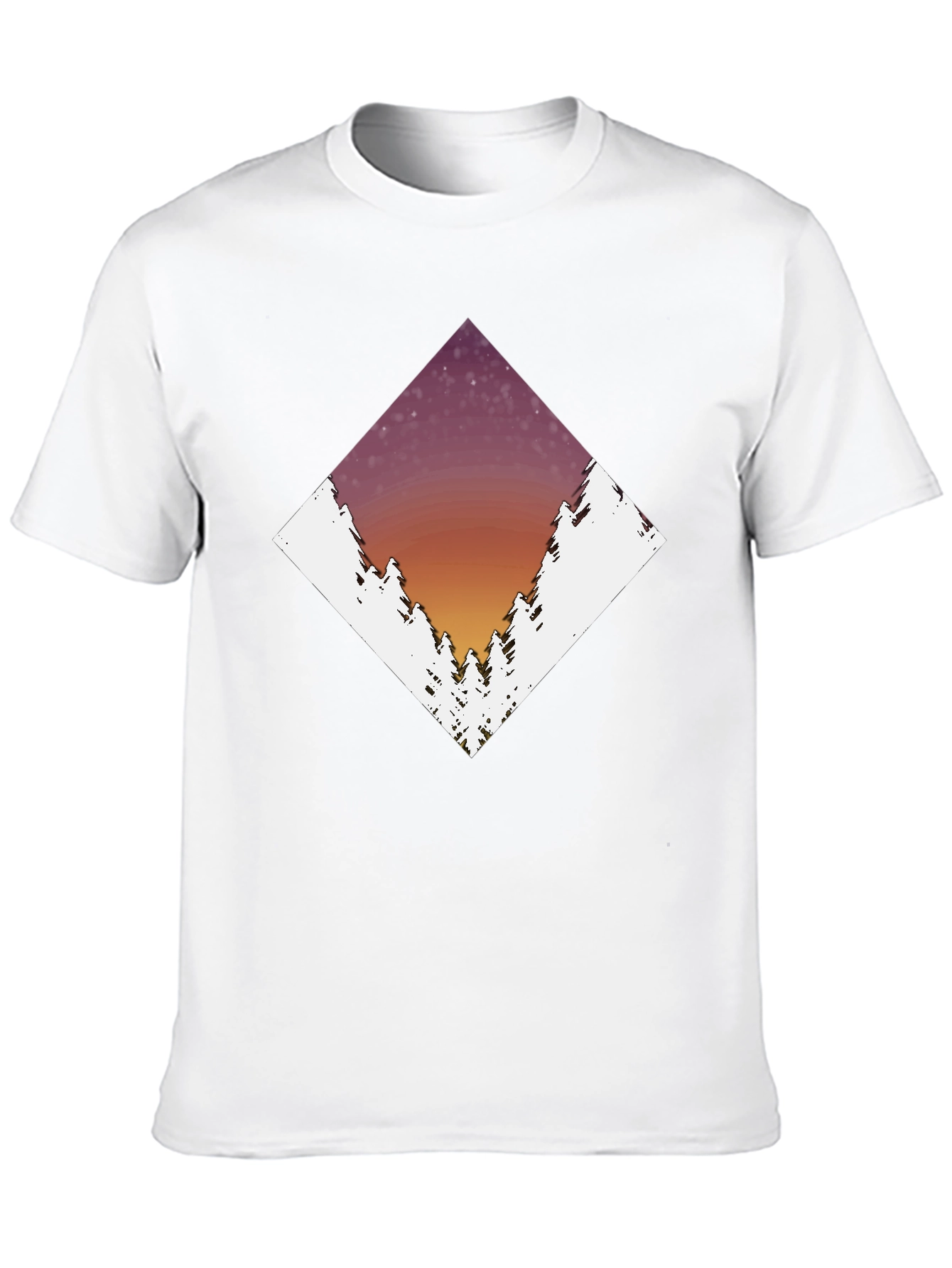 Diamond Forest Graphic Tee - Black