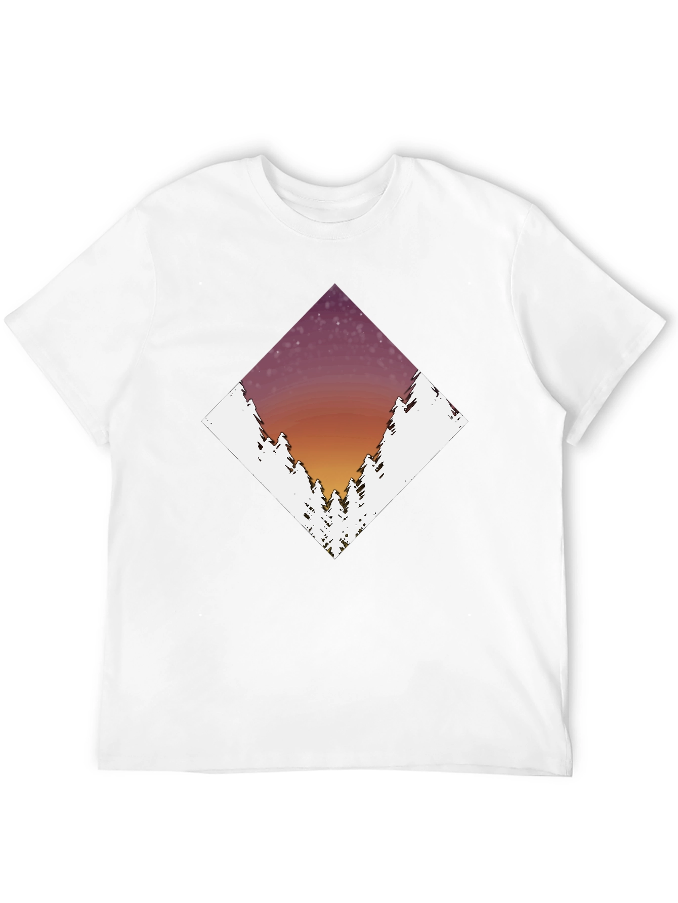 Diamond Forest Graphic Tee - Black