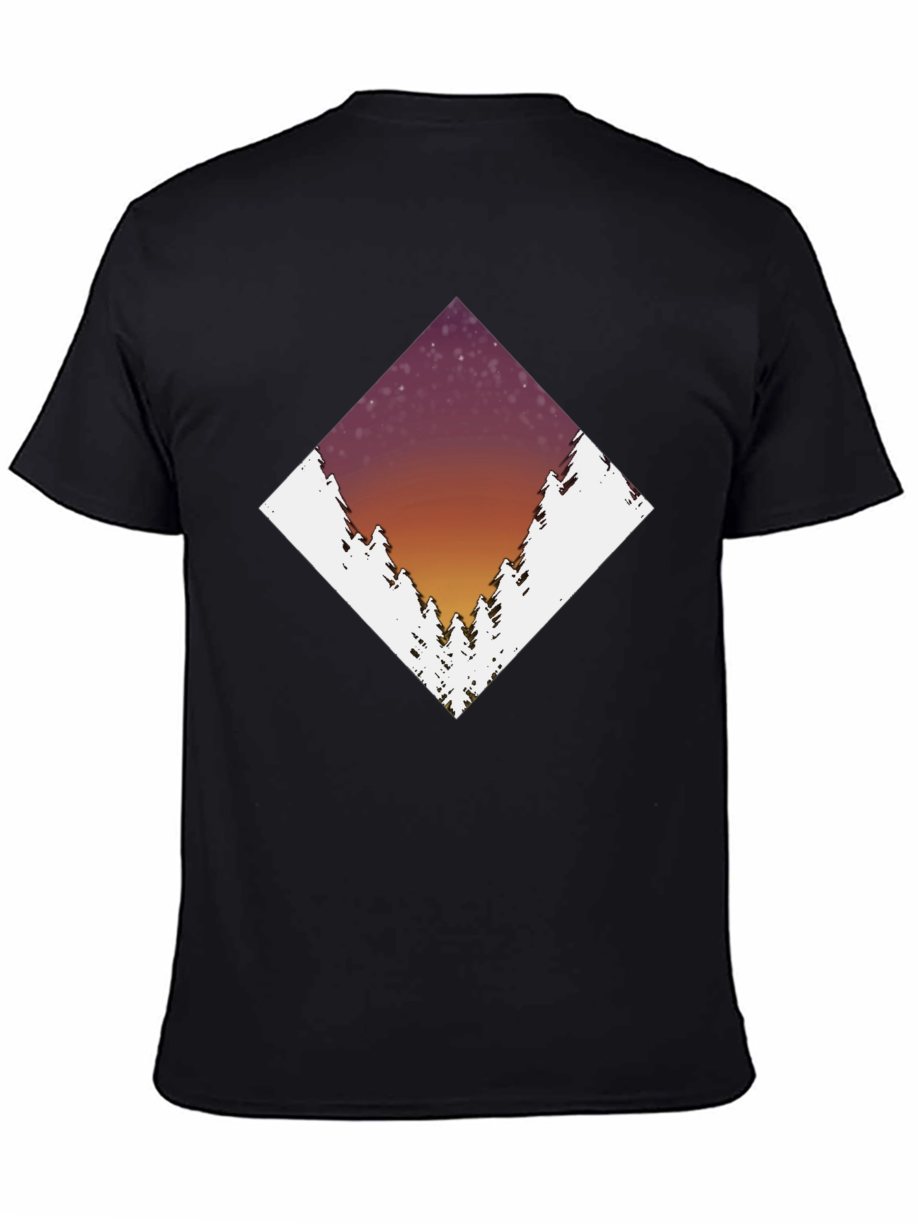 Diamond Forest Graphic Tee - Black