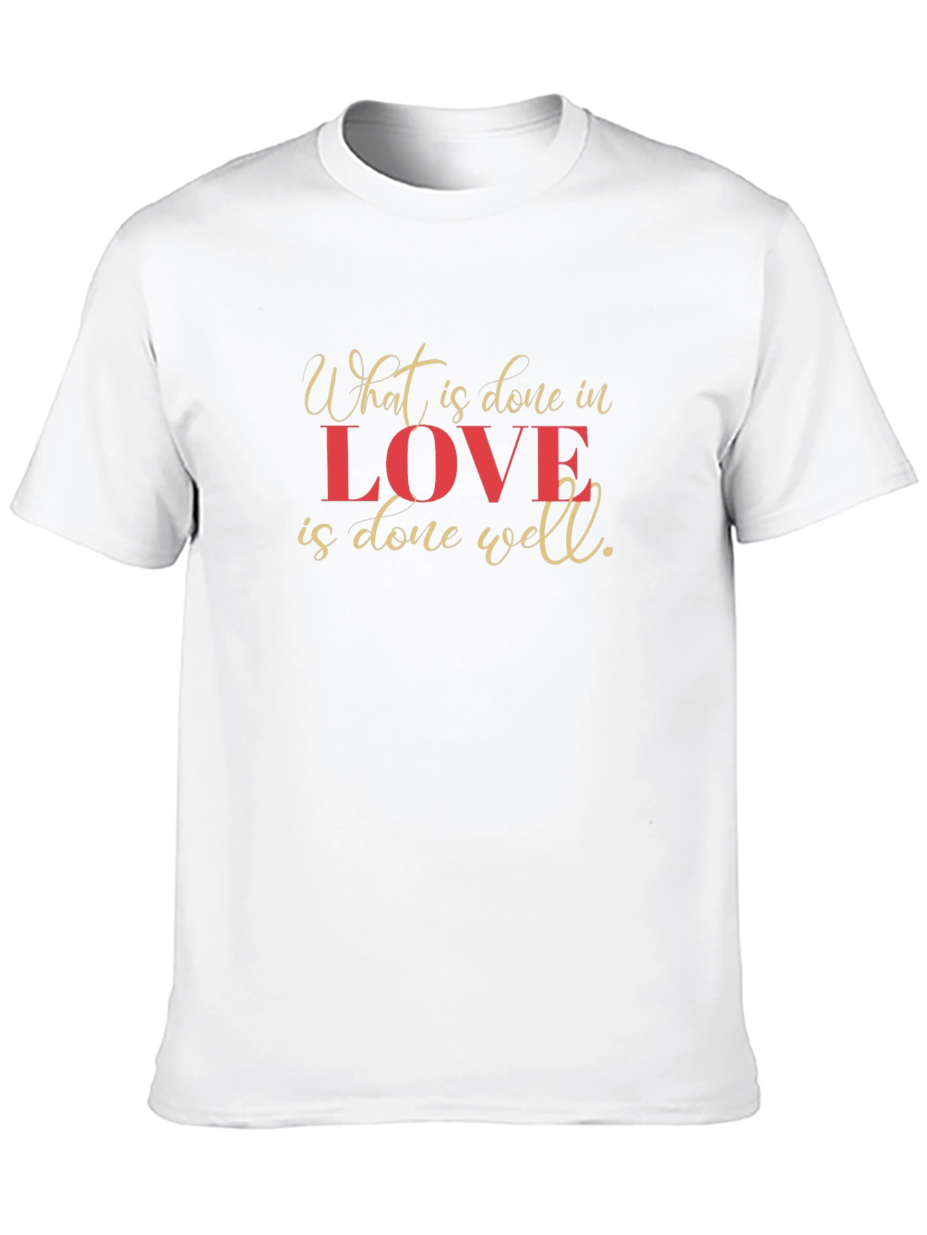 Love Is Done Well Black Graphic Tee
