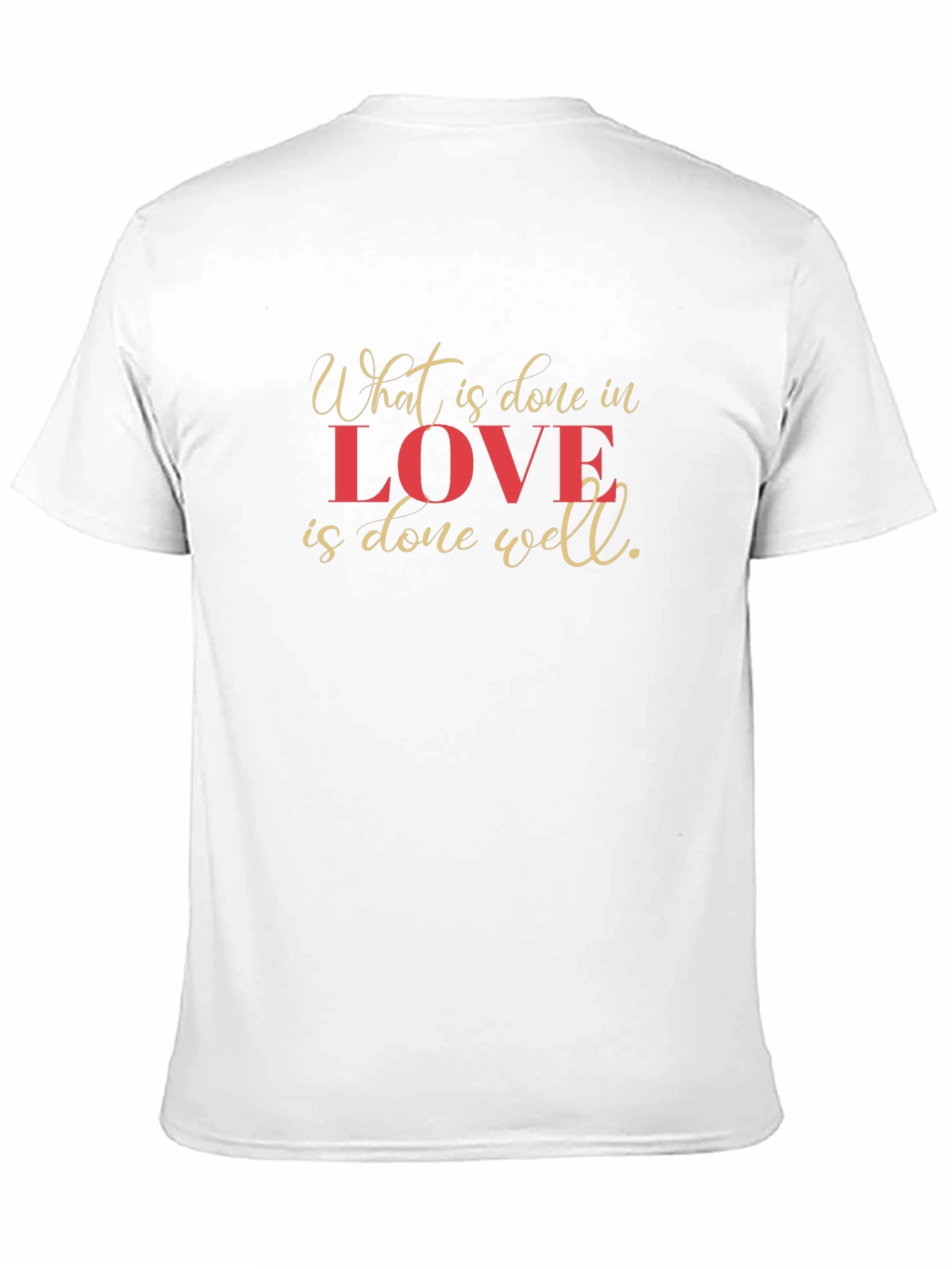 Love Is Done Well Black Graphic Tee