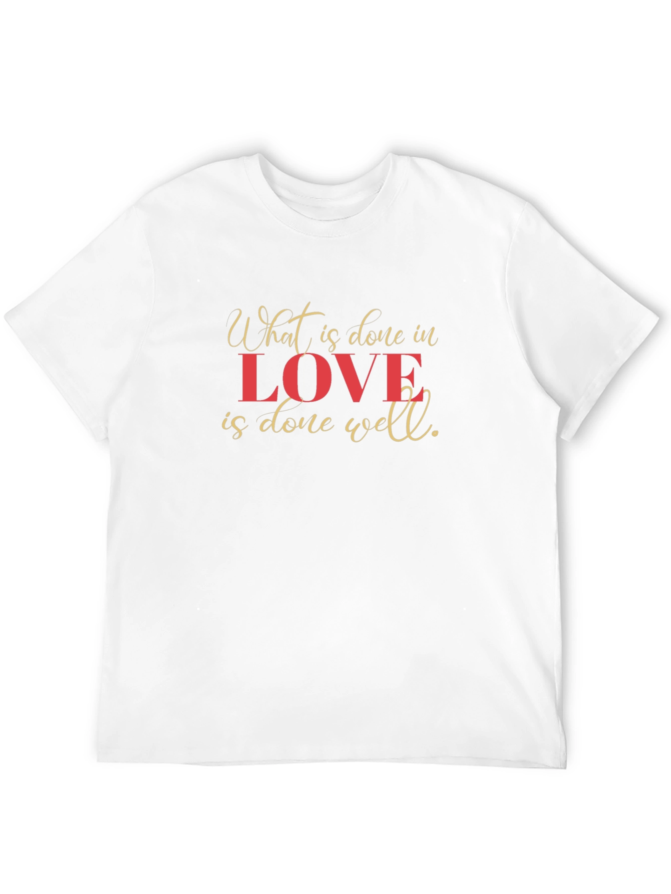 Love Is Done Well Black Graphic Tee