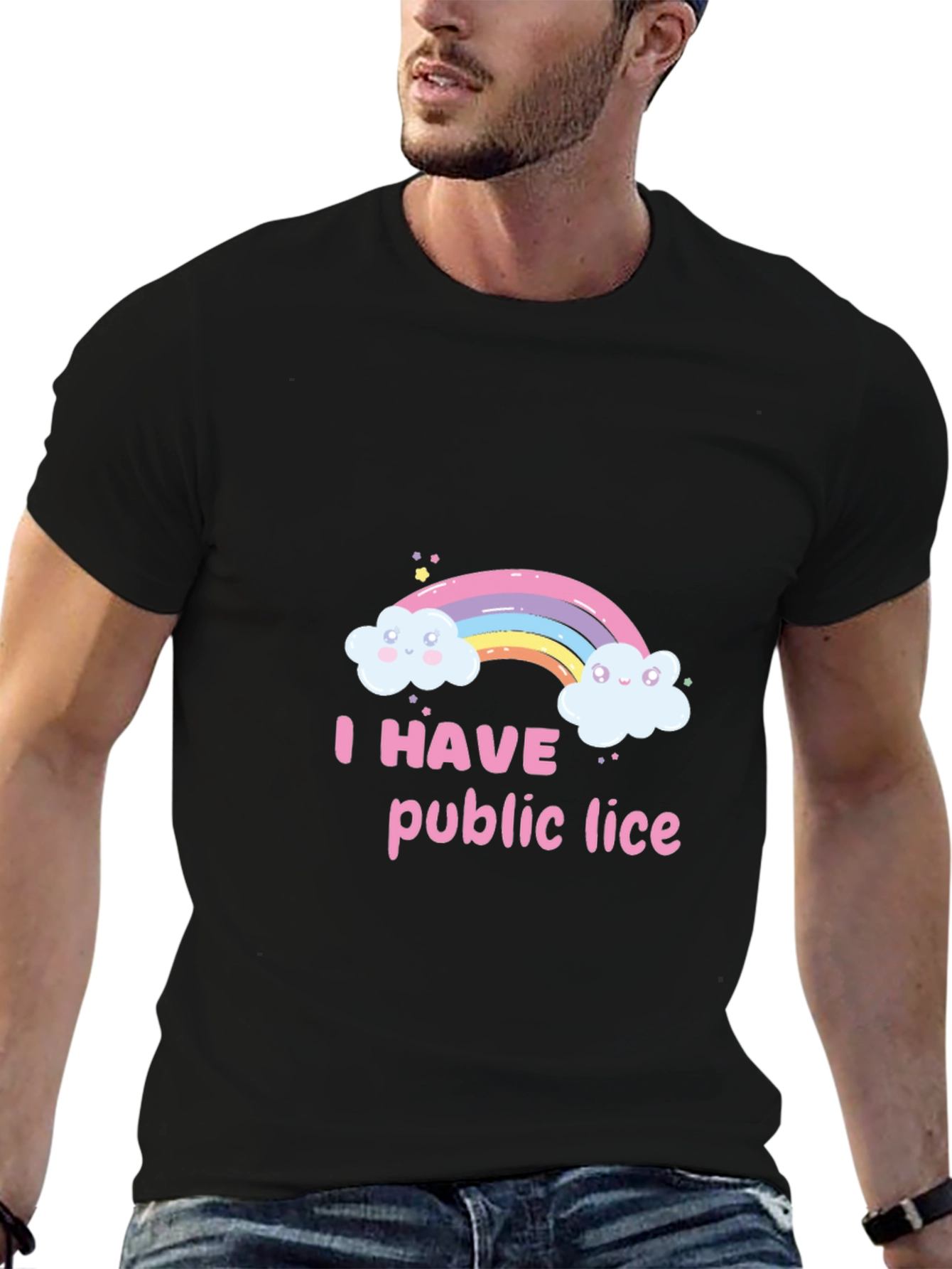 Humorous Rainbow Graphic T-Shirt - Unisex