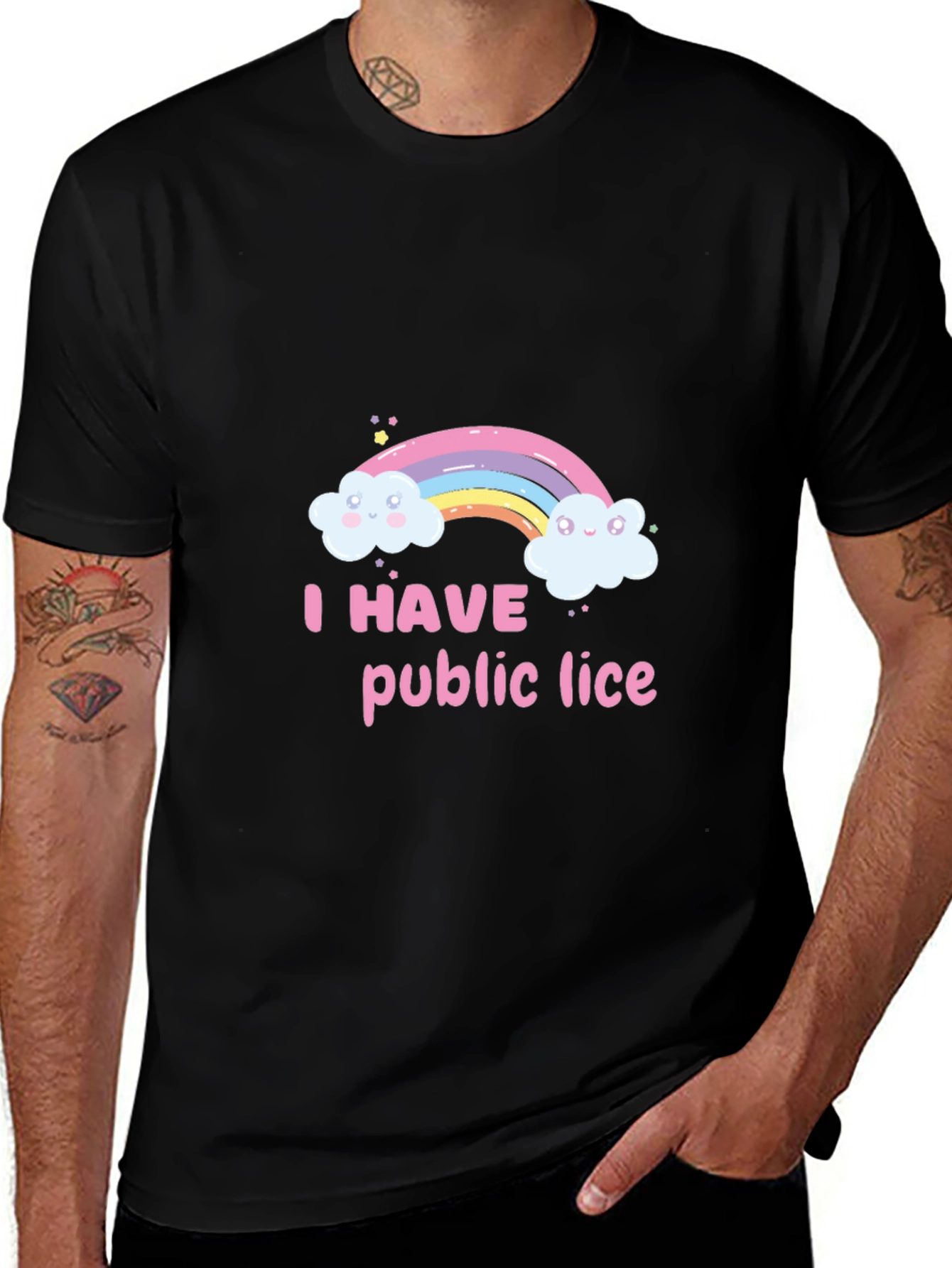Humorous Rainbow Graphic T-Shirt - Unisex