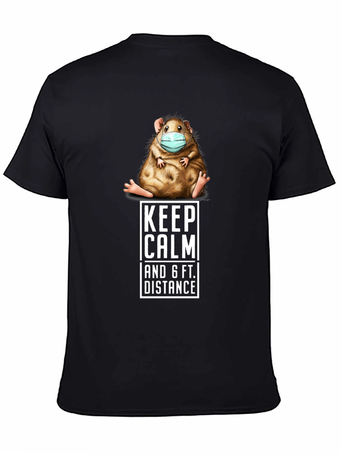 Keep Calm Guinea Pig T-Shirt Social Distance Tee