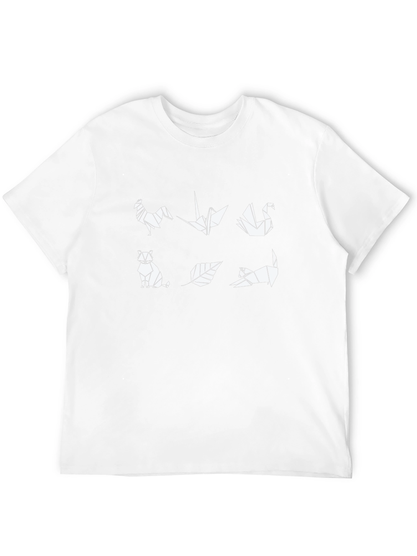 Origami Animal Print Black T-Shirt