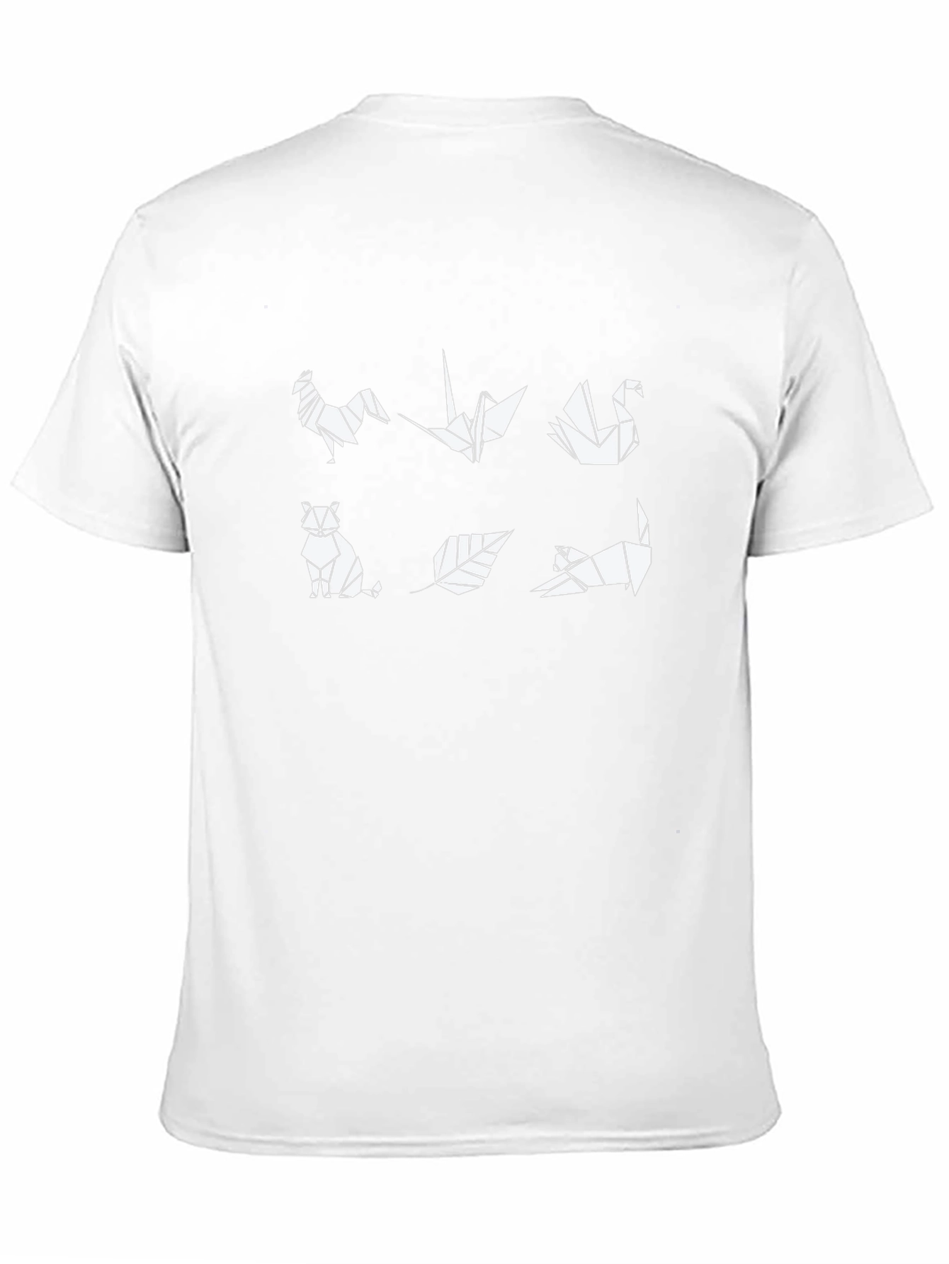 Origami Animal Print Black T-Shirt