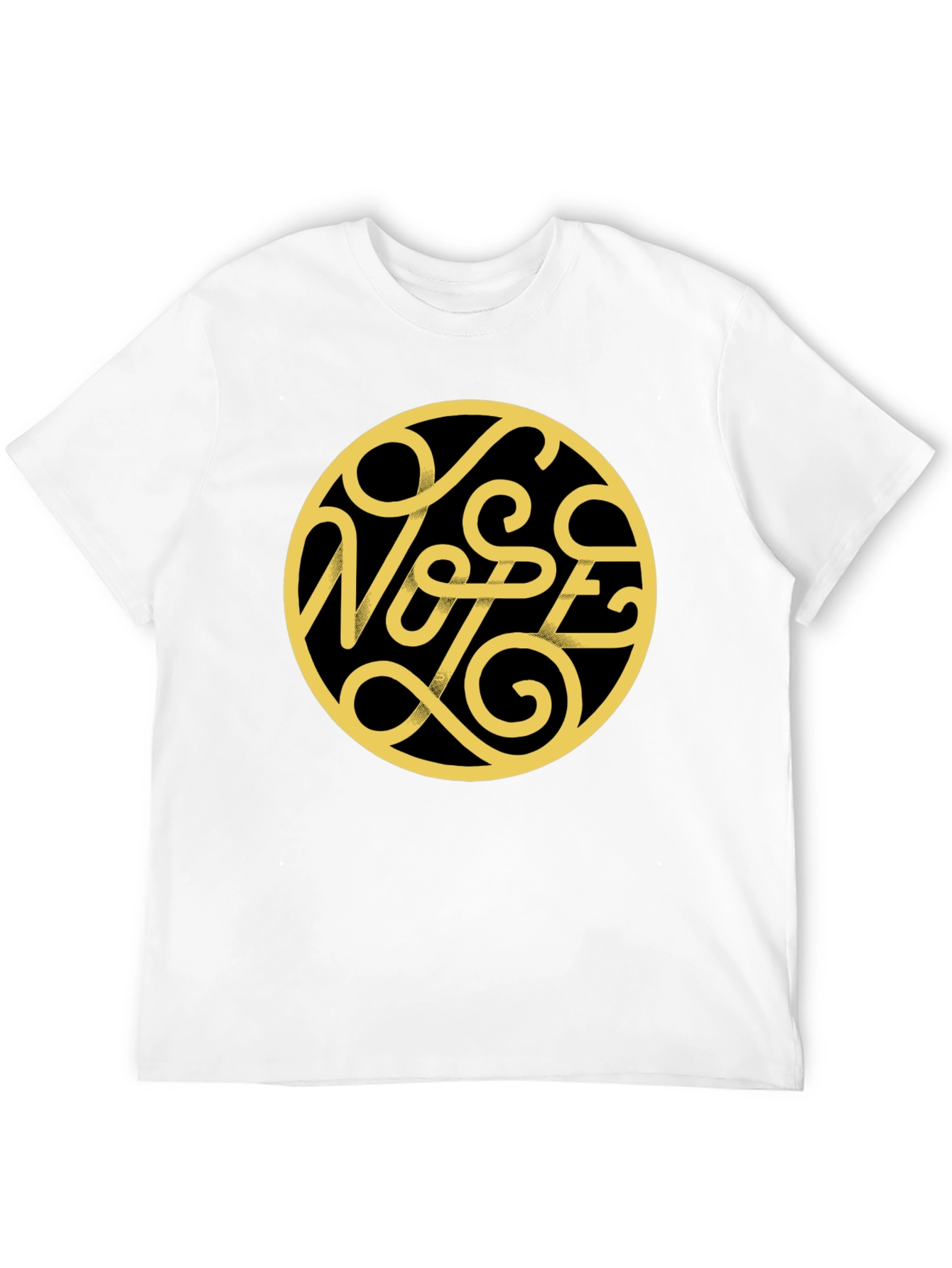 Nope Graphic Print Black T-Shirt