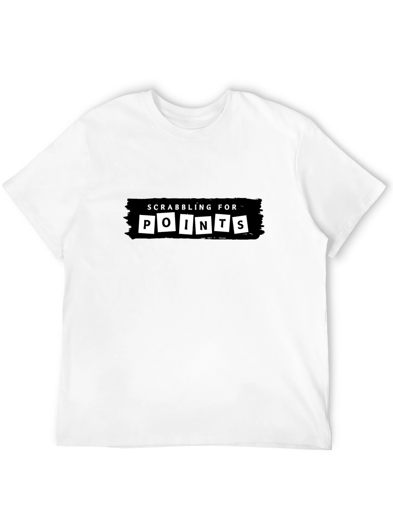 Scrabbling For Points Graphic Tee - Black