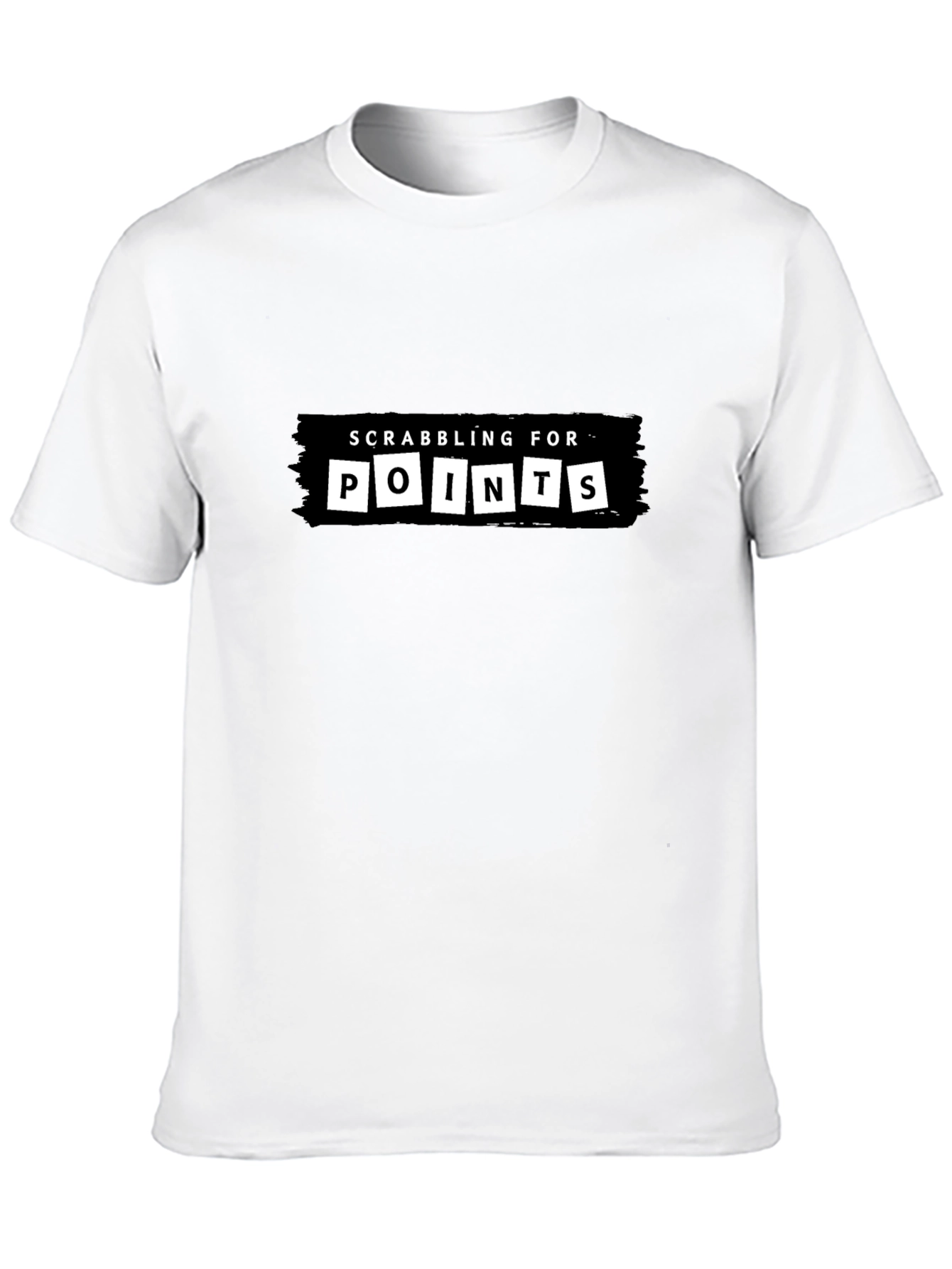 Scrabbling For Points Graphic Tee - Black
