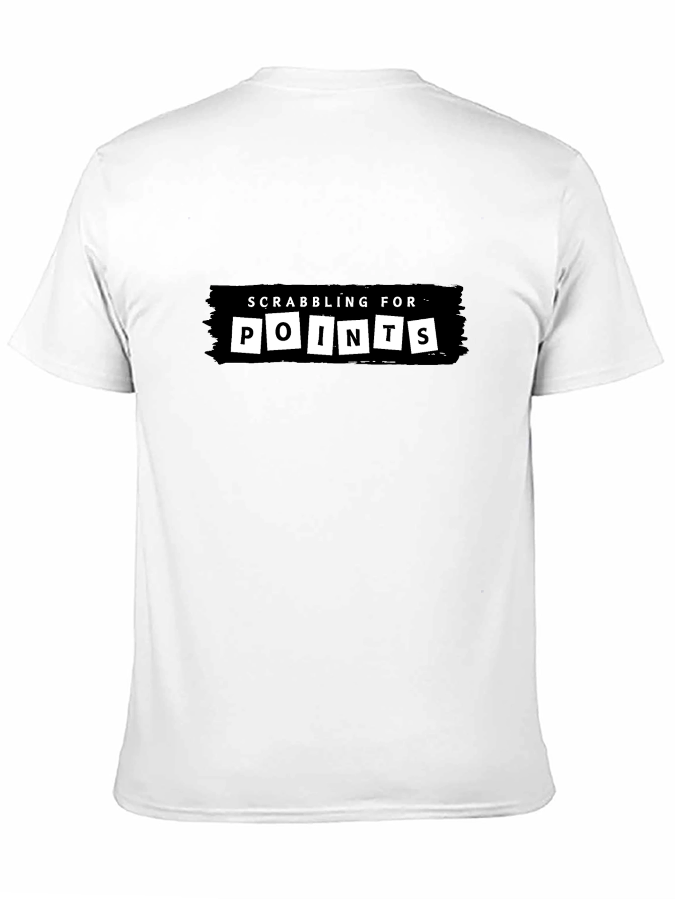 Scrabbling For Points Graphic Tee - Black