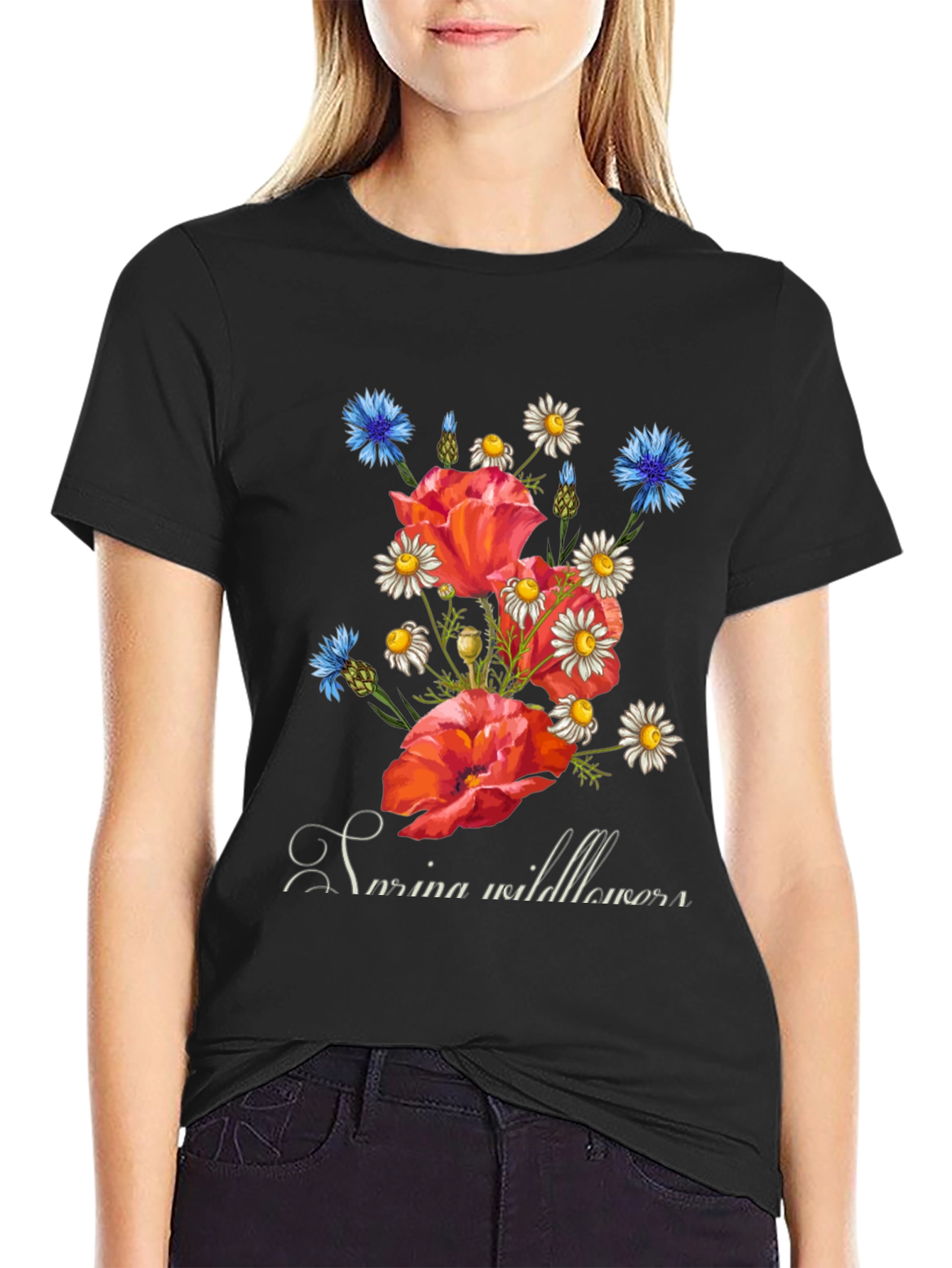 Wildflower Graphic Tee - Stylish Floral Design