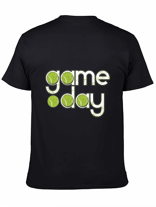 Game Day Tennis T-Shirt - Black Tee