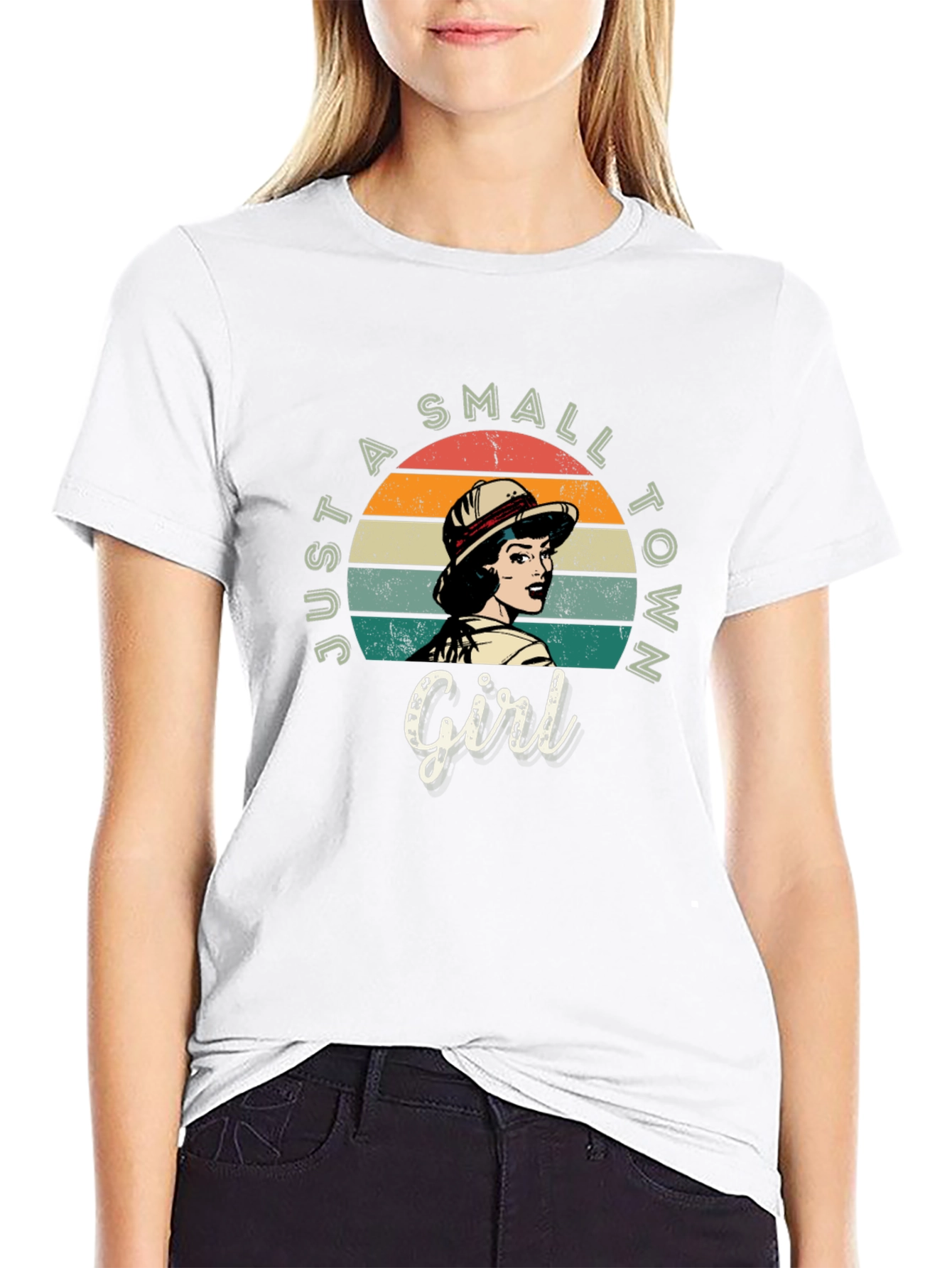 Small Town Girl Retro Graphic Tee