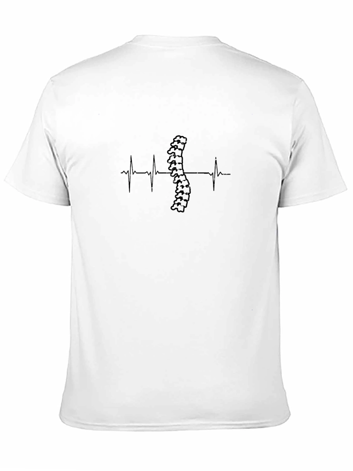 Spine Heartbeat Graphic Tee - Chiropractic T-Shirt