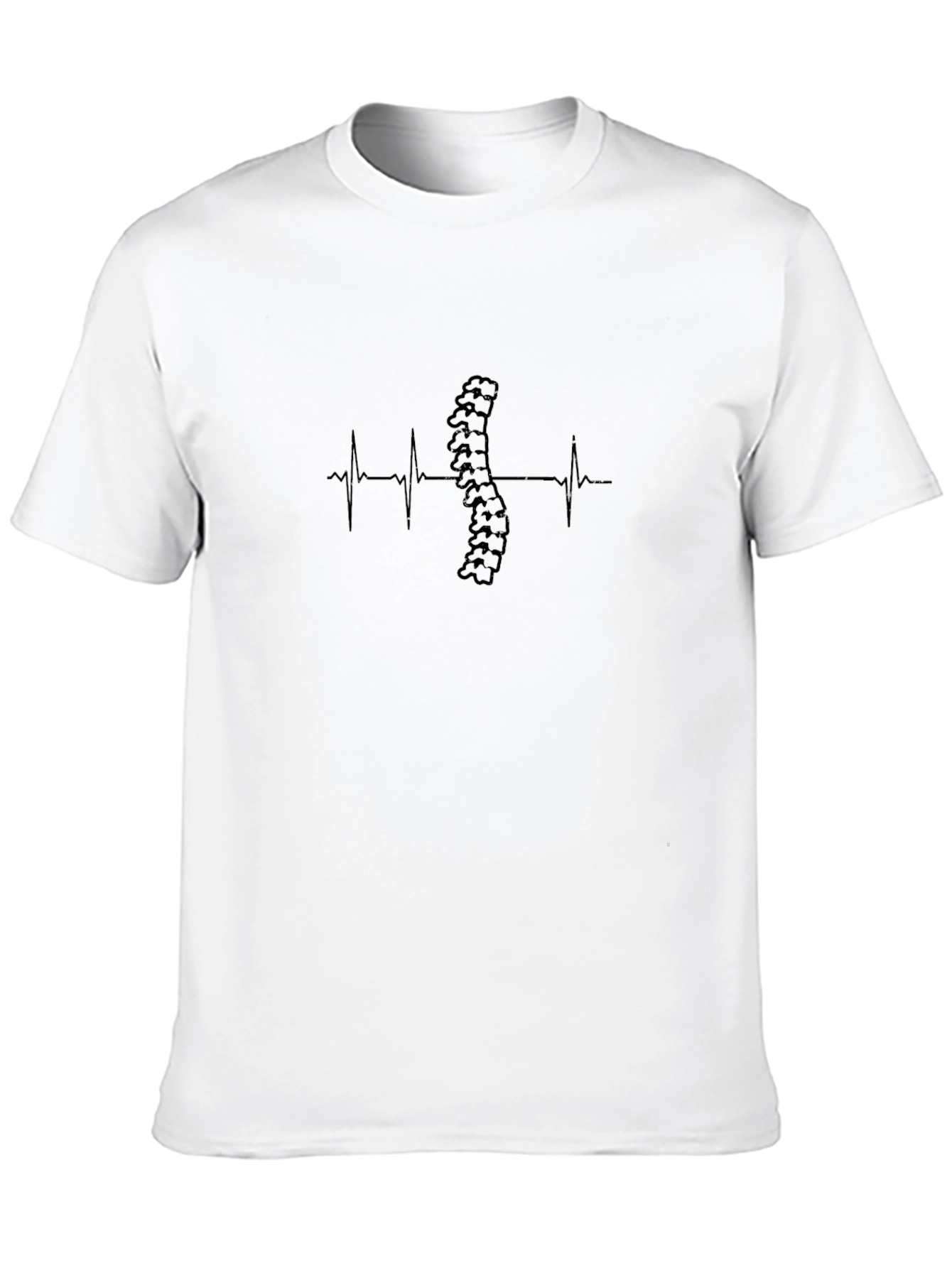 Spine Heartbeat Graphic Tee - Chiropractic T-Shirt