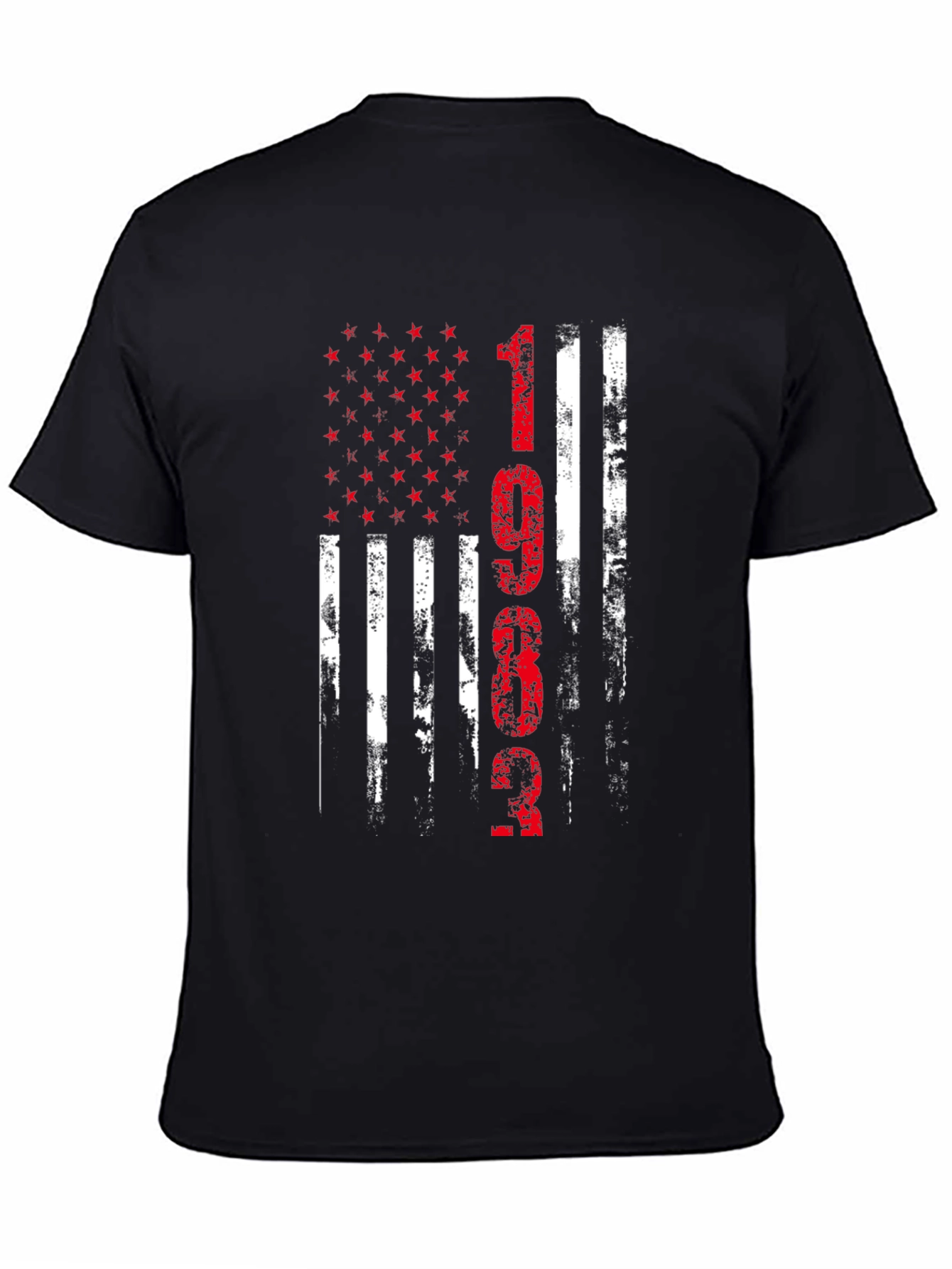 Distressed American Flag 1962 Graphic T-Shirt