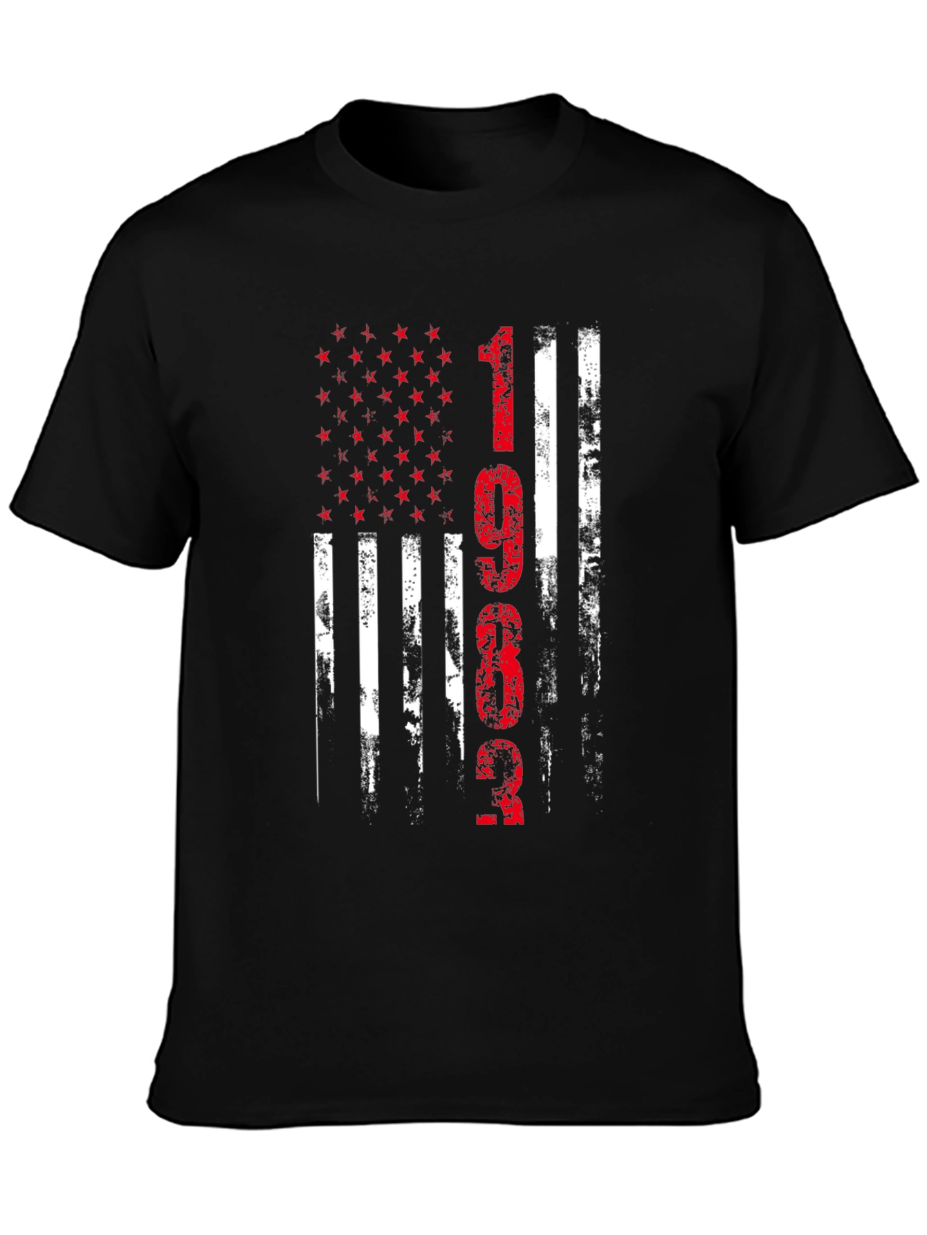 Distressed American Flag 1962 Graphic T-Shirt
