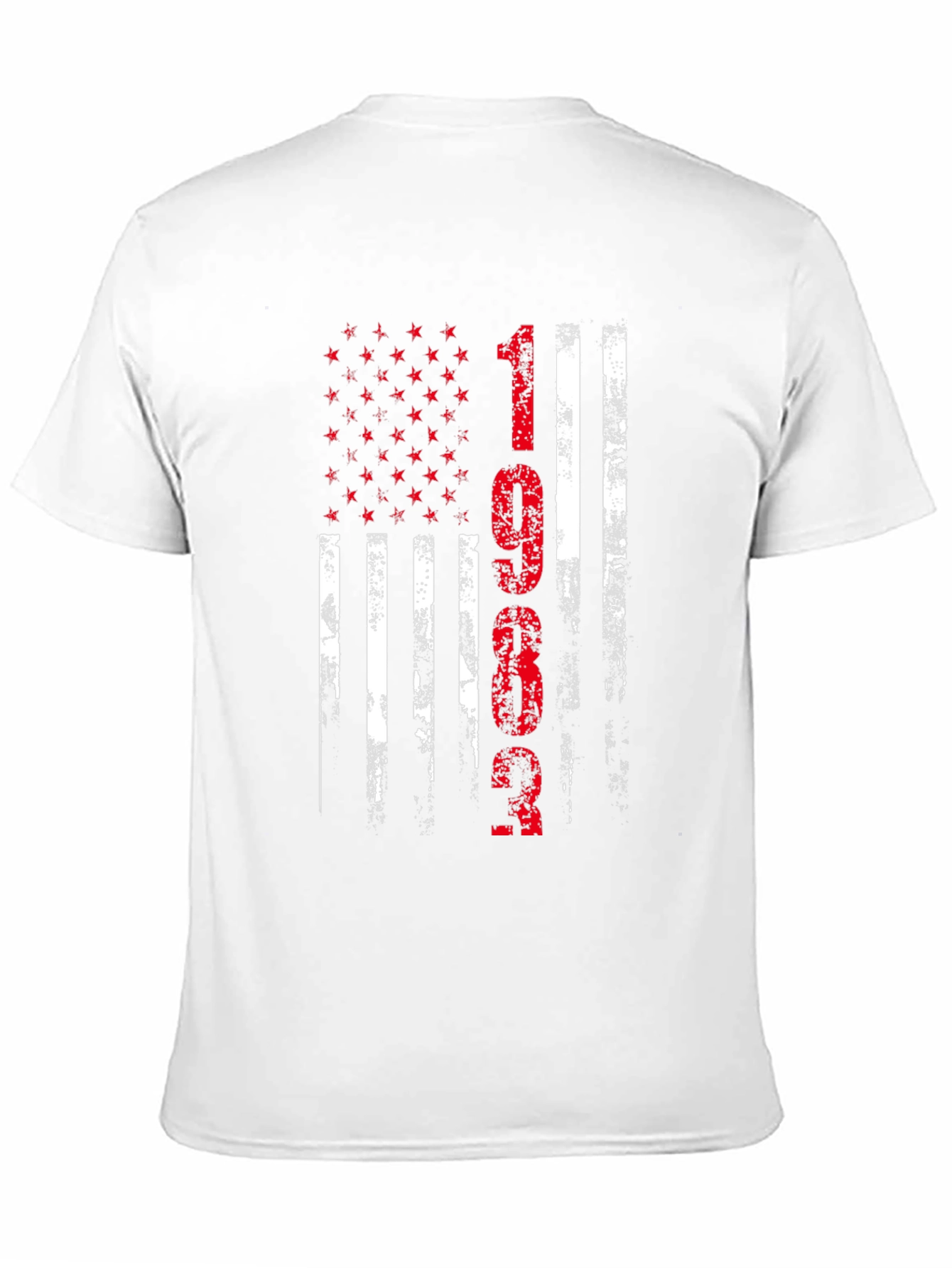 Distressed American Flag 1962 Graphic T-Shirt