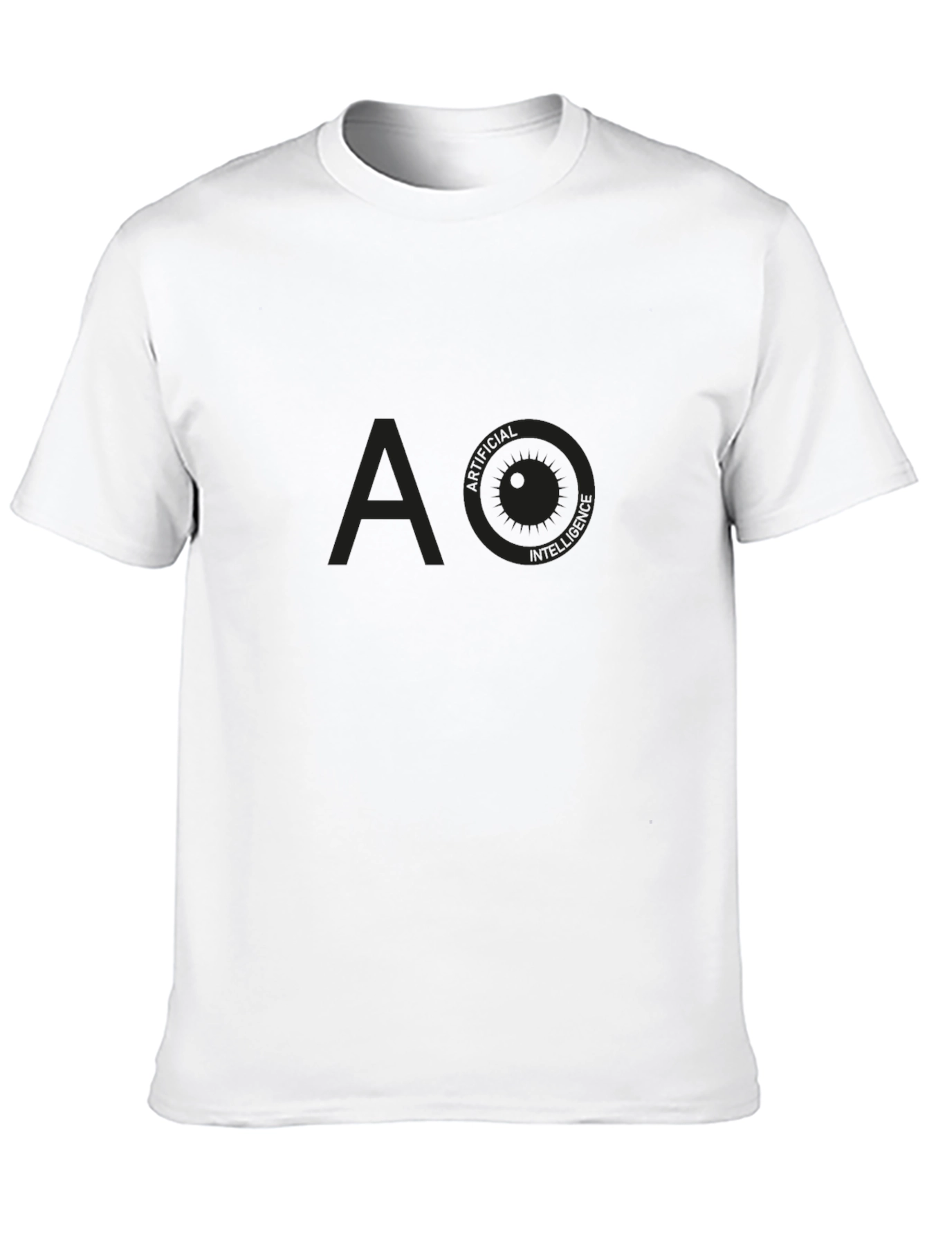AO Artificial Intelligence Graphic Tee - Modern Black T-Shirt