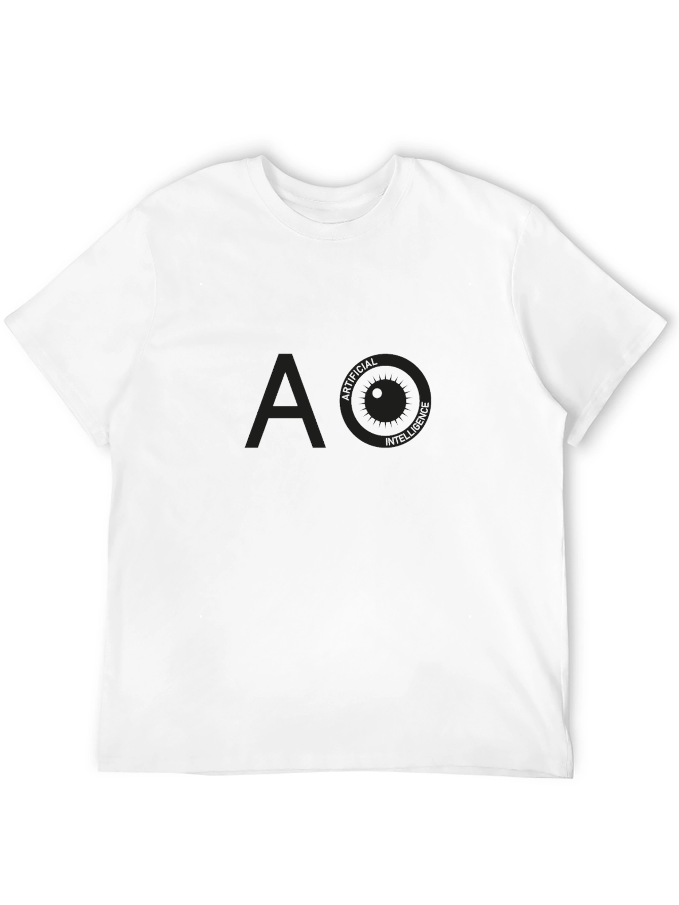 AO Artificial Intelligence Graphic Tee - Modern Black T-Shirt