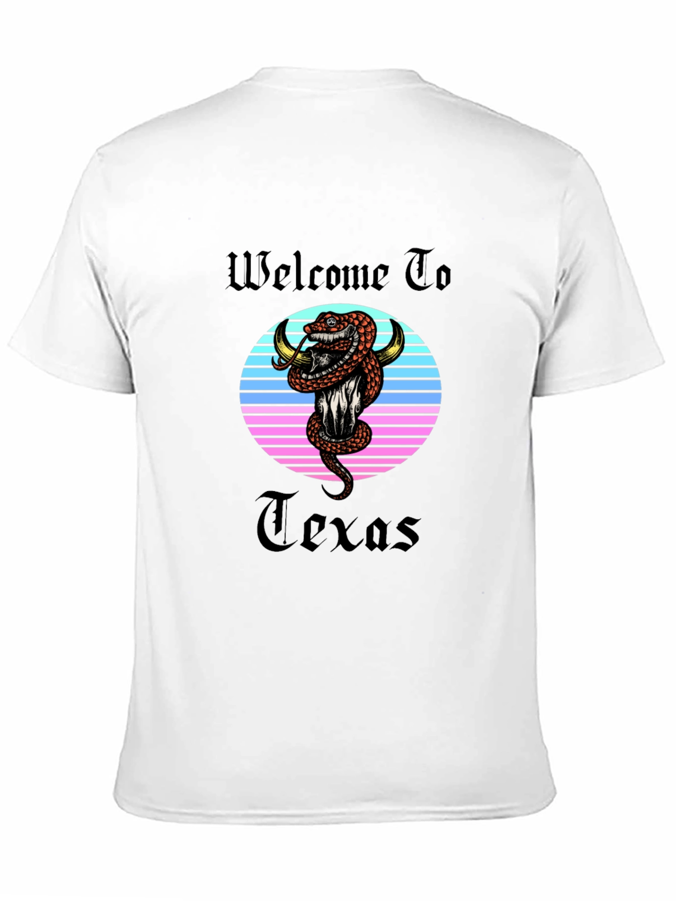 Welcome To Texas Snake Graphic T-Shirt