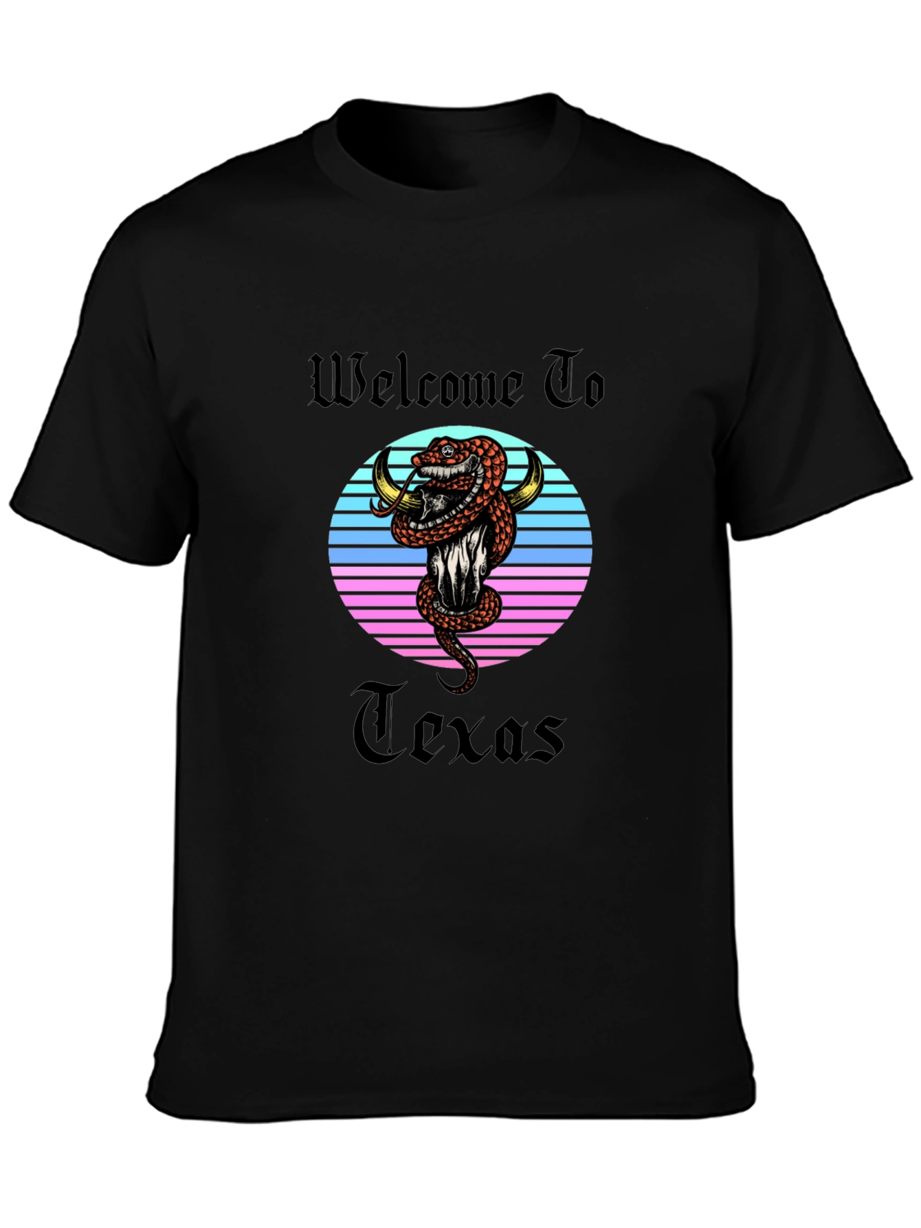 Welcome To Texas Snake Graphic T-Shirt