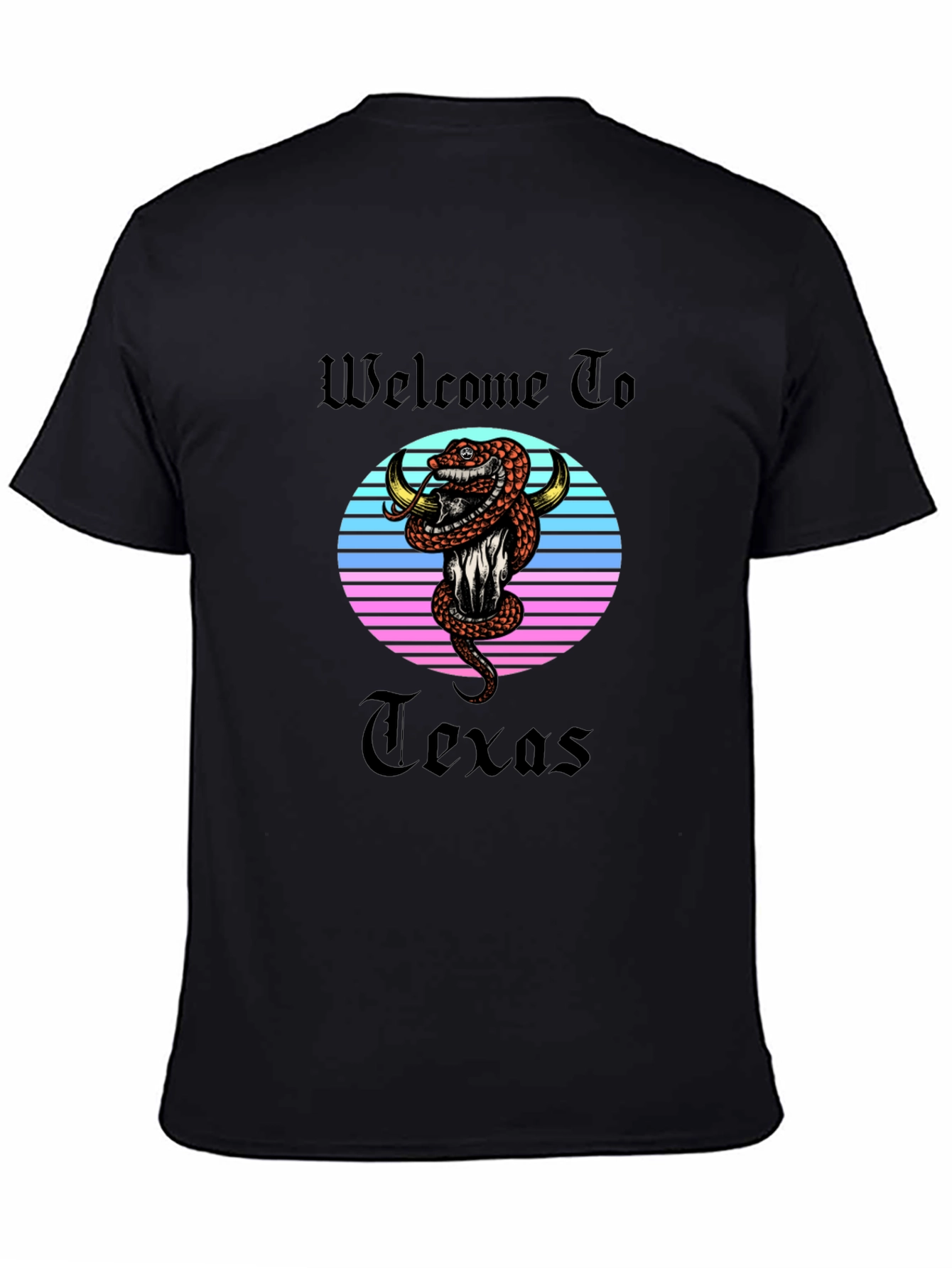 Welcome To Texas Snake Graphic T-Shirt