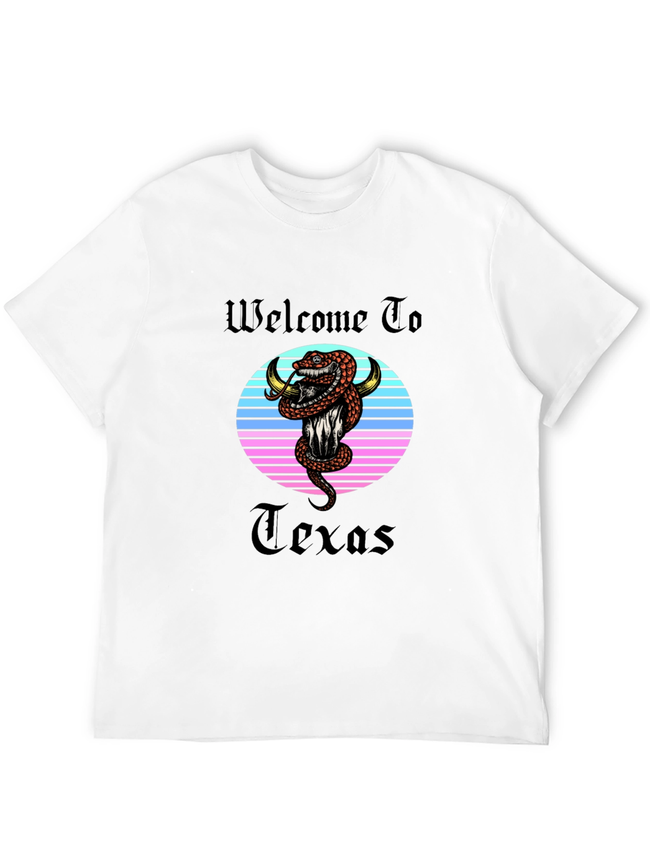 Welcome To Texas Snake Graphic T-Shirt