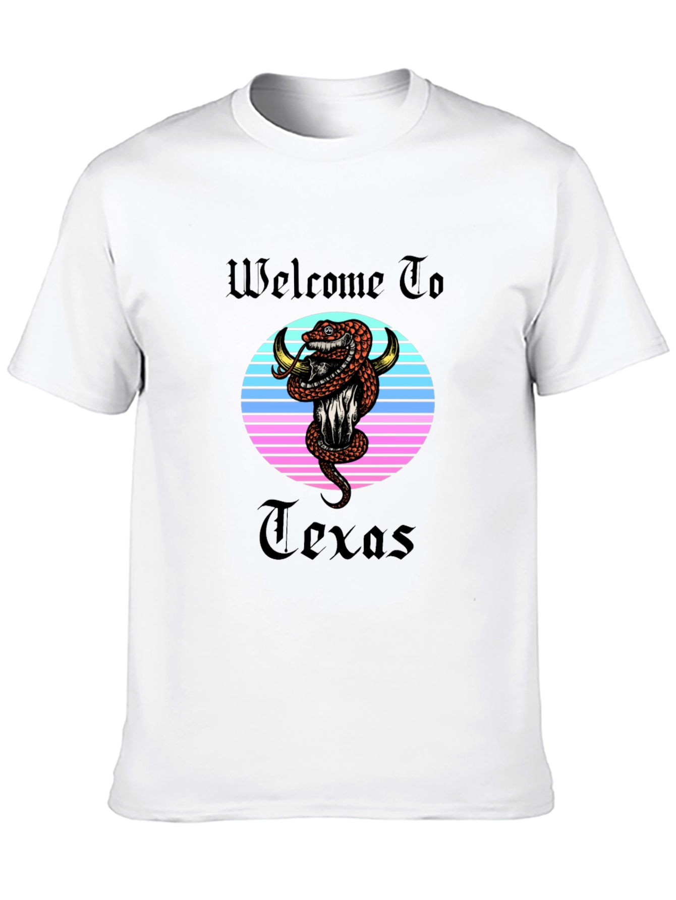 Welcome To Texas Snake Graphic T-Shirt