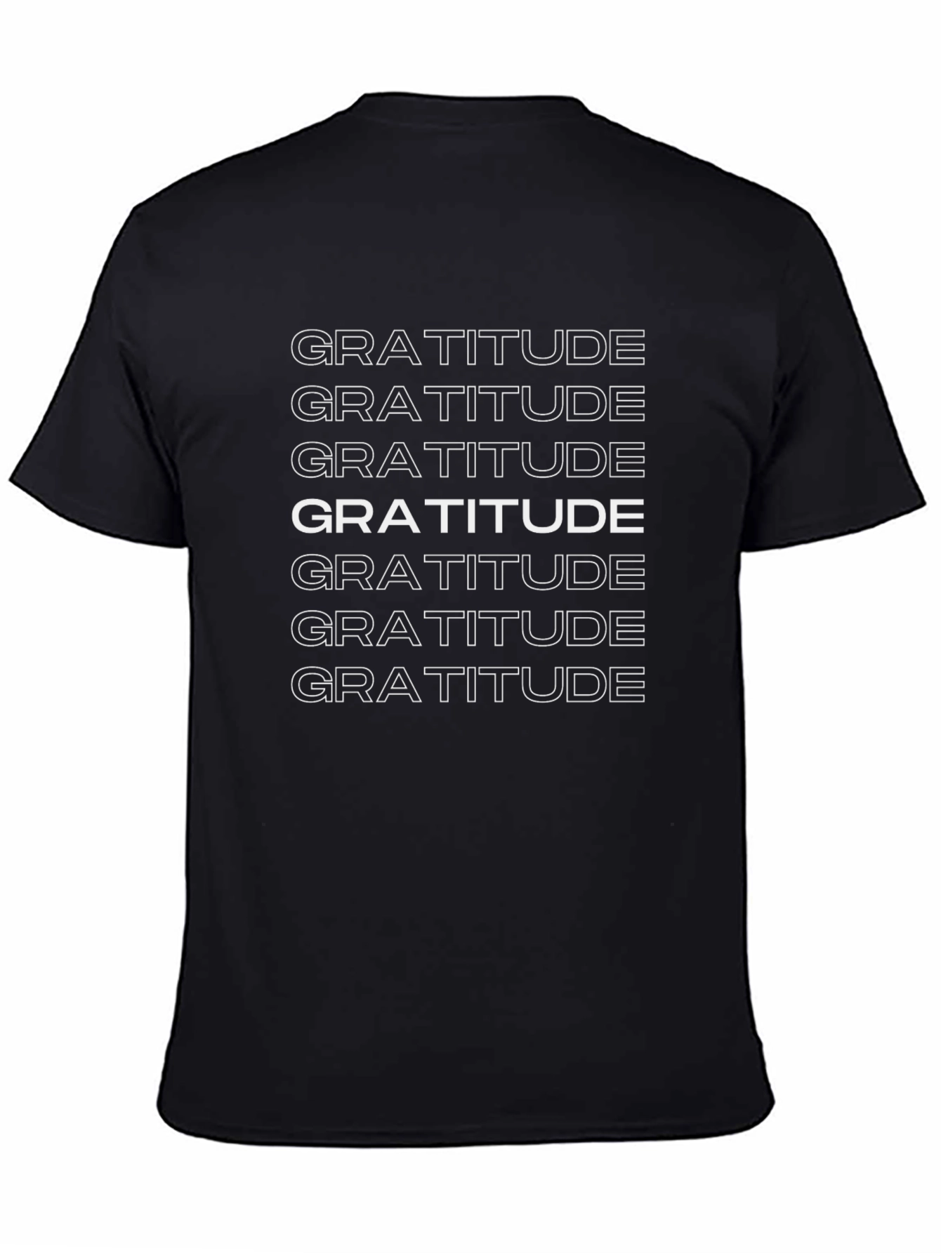 Gratitude Graphic Tee - Unisex Black T-Shirt