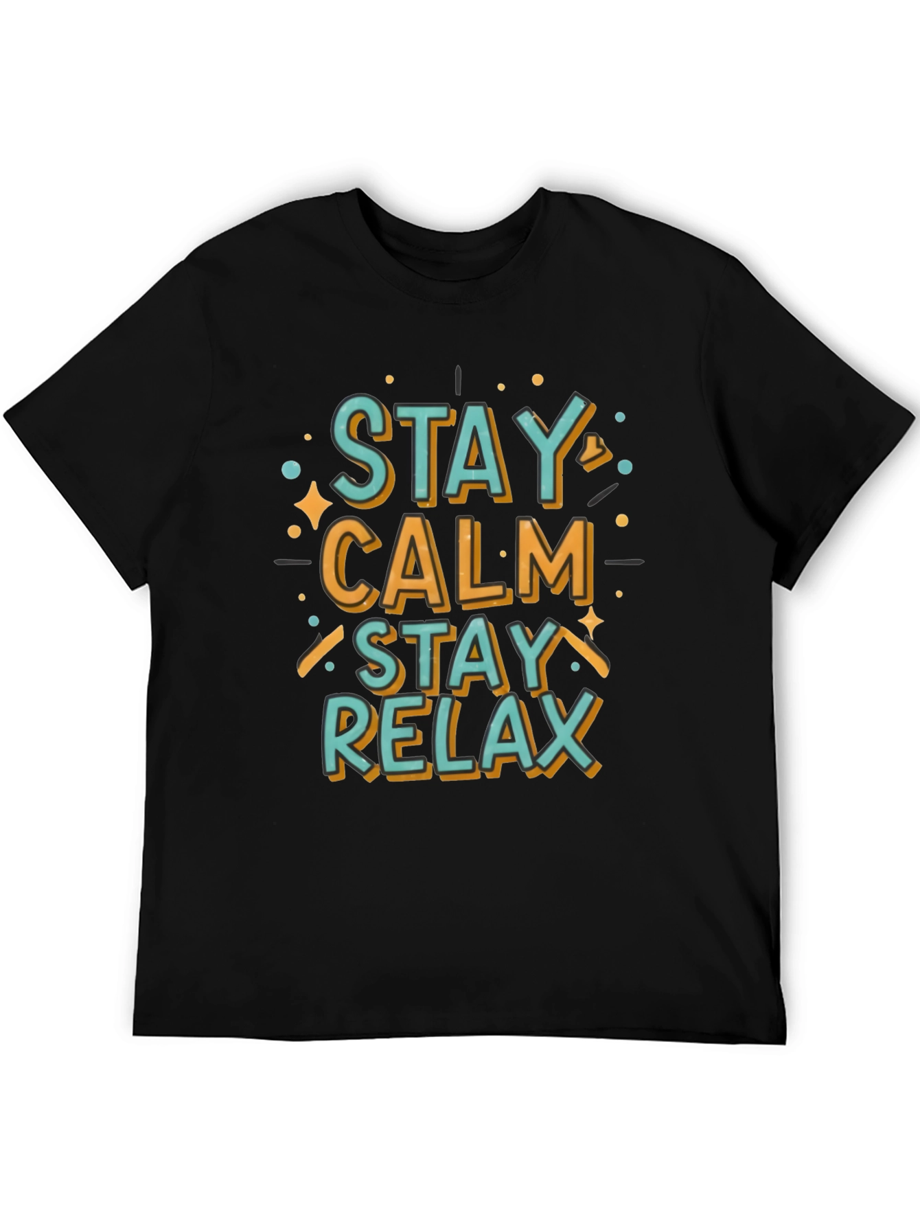 Stay Calm Relax Graphic Tee - Casual Comfort