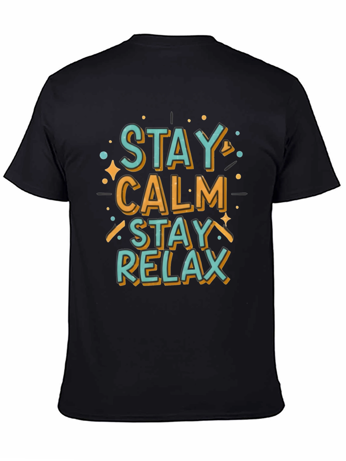Stay Calm Relax Graphic Tee - Casual Comfort