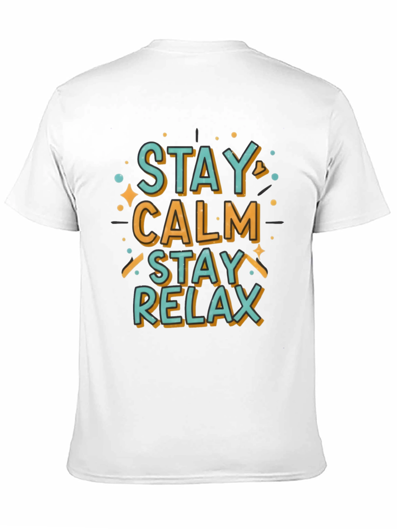 Stay Calm Relax Graphic Tee - Casual Comfort