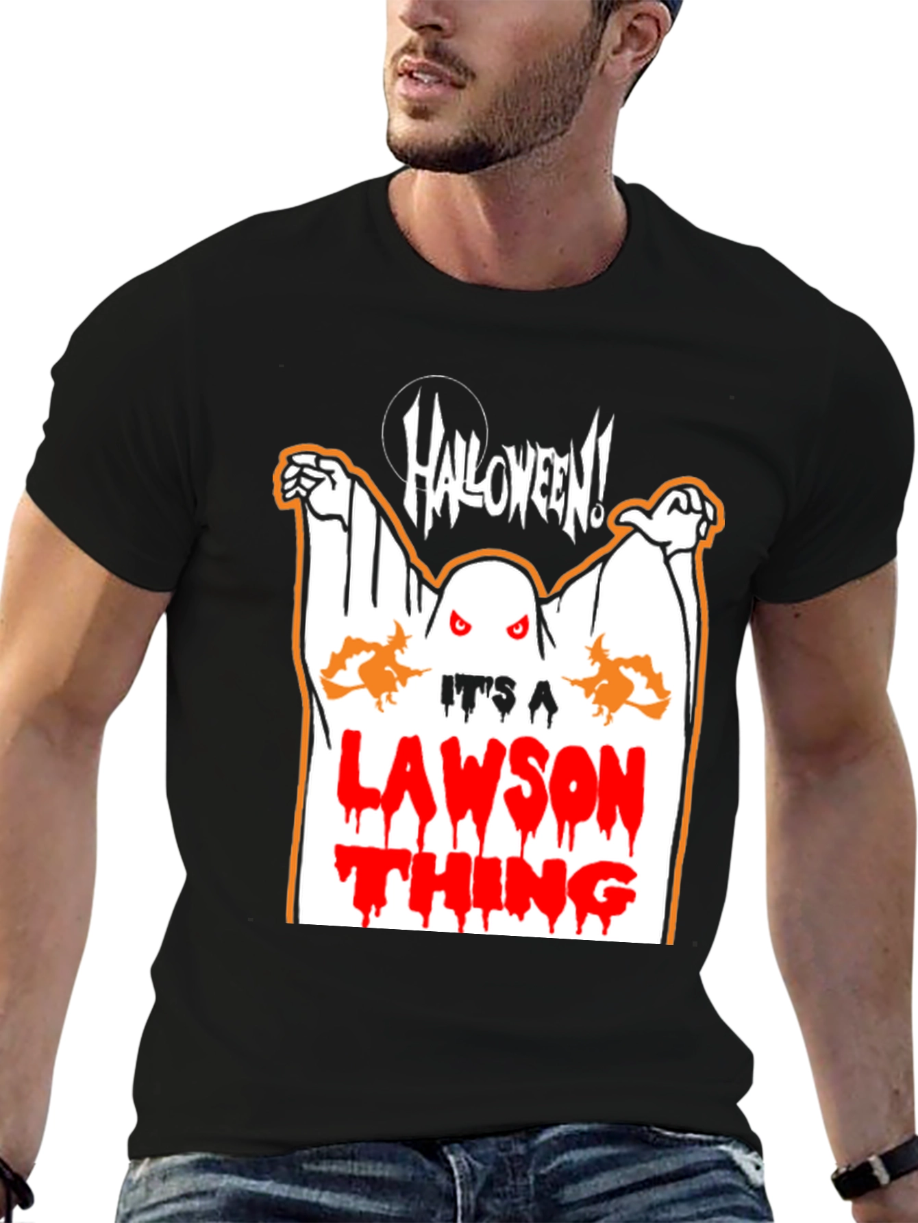 Halloween Lawson Thing Black T-Shirt