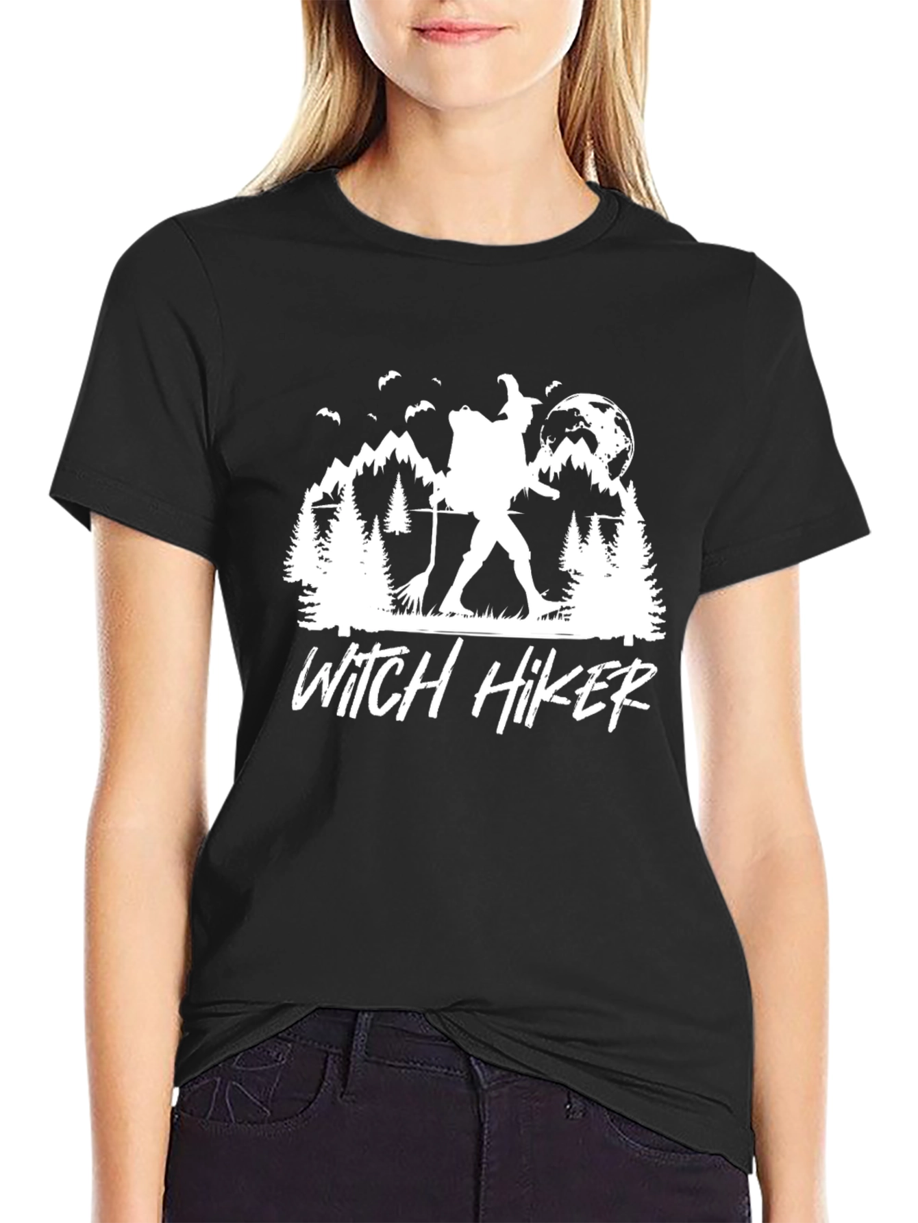 Witch Hiker T-Shirt - Hiking Witch Tee