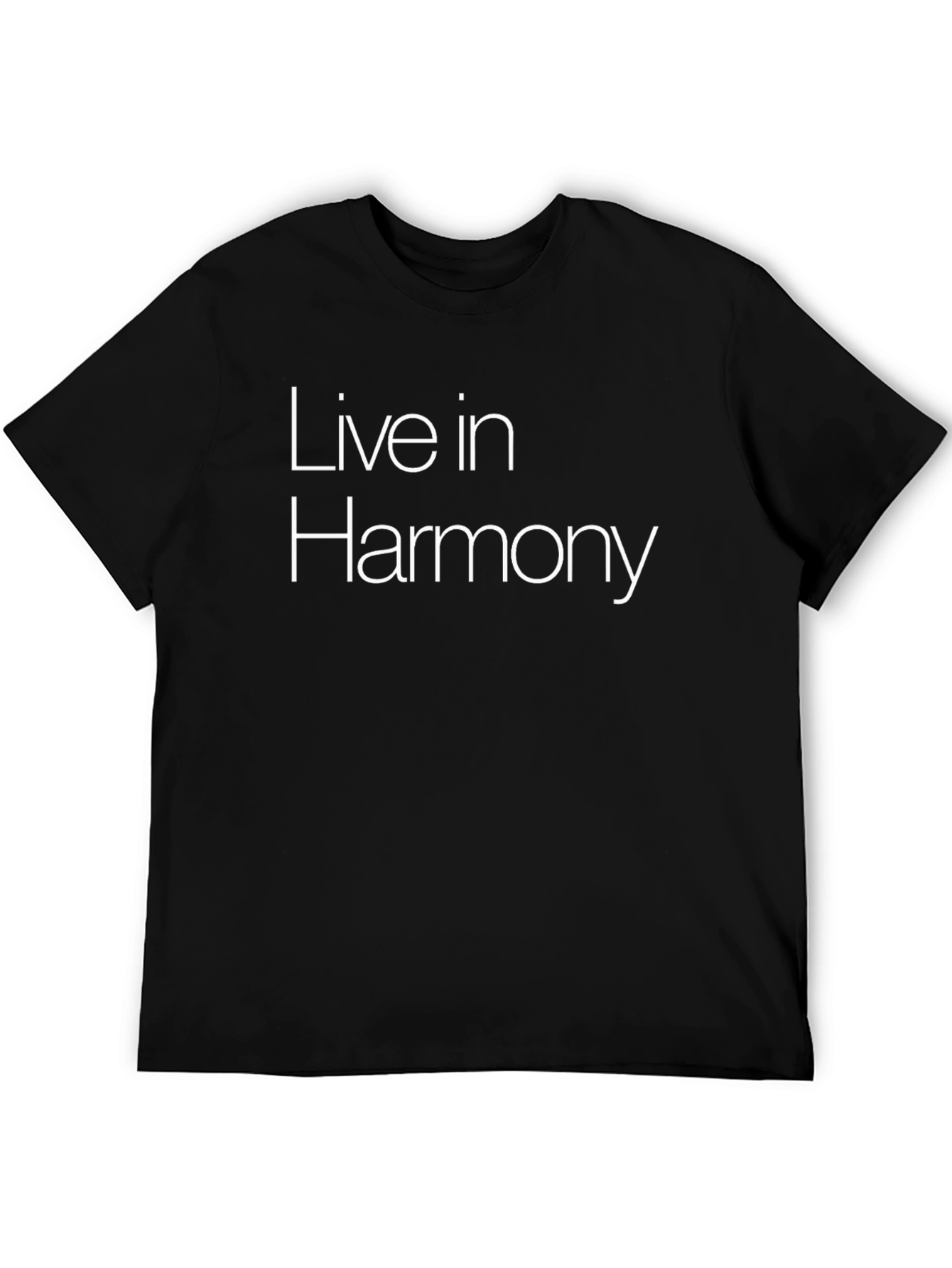 Live in Harmony Black T-Shirt