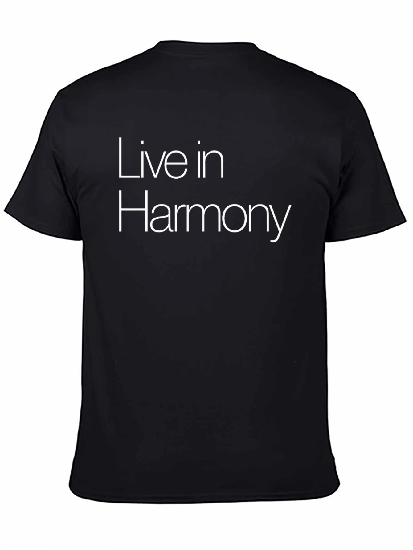 Live in Harmony Black T-Shirt