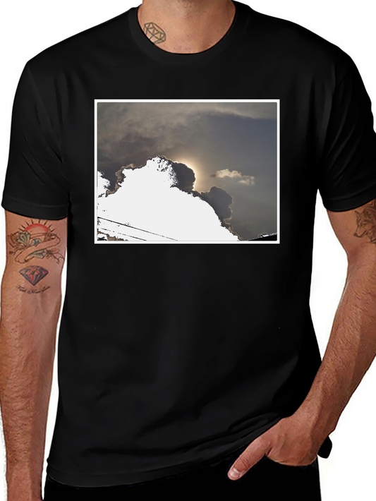 Cloudscape Graphic Tee - Modern Black T-Shirt