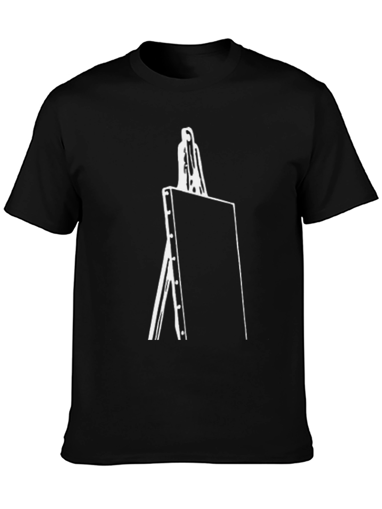 Easel Graphic Tee - Modern Artistic Design