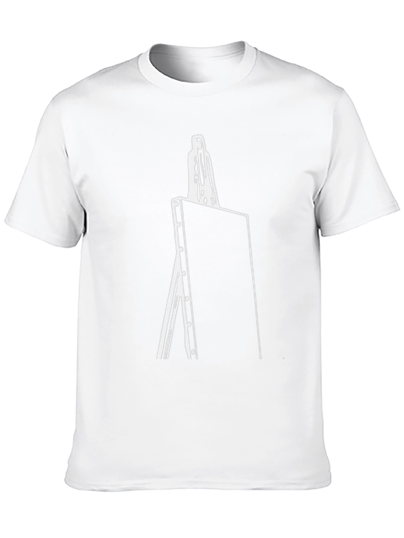 Easel Graphic Tee - Modern Artistic Design