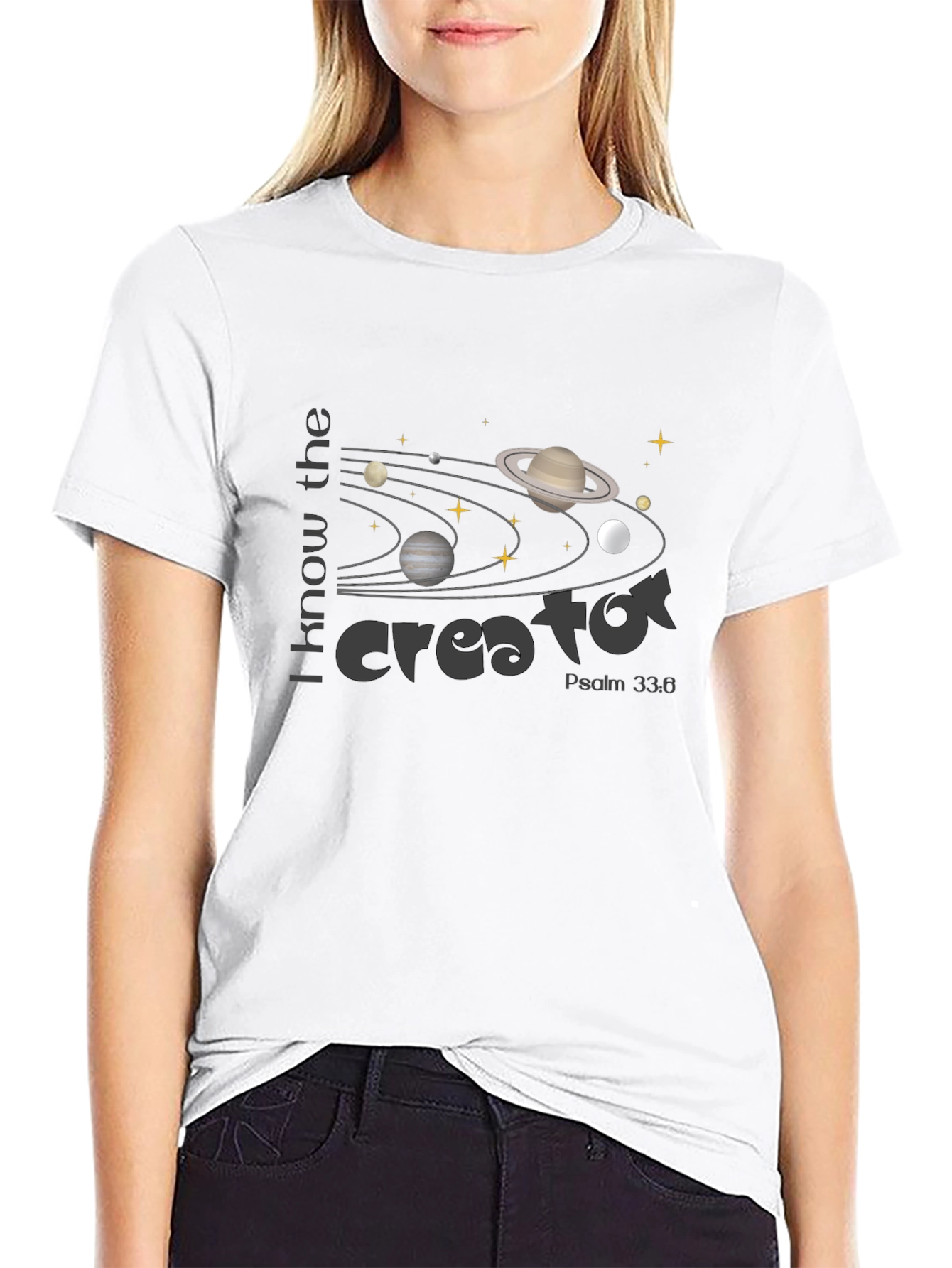 Creator Universe Graphic Tee - Psalm 33:6